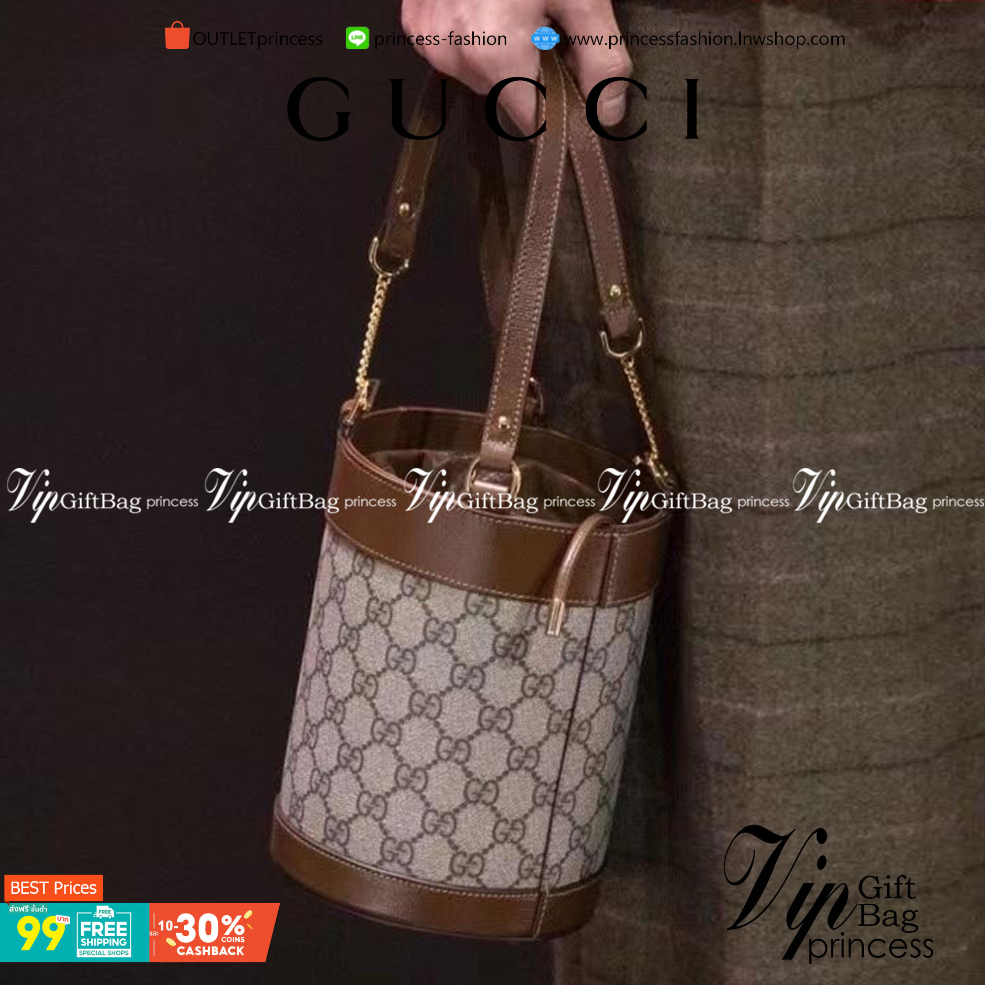 VIP 】Gucci Horsebit Gift Bag กระเป๋าสะพายข้าง Premiumgift วัสดุหนังแท้ เปิด-ปิด ด้วยกระดุมแม่เหล็ก ด้านในโล่ง ใส่ตังค์ ใส่โทรศัพท์ Iphone+ ได้ สายยาวปรับระดับได้ Crossbody ได้ น้ำหนักเบา มาพร้อมกล่องแบรนด์ สวยหรูดูแพง จะซื้อใช้เองหรือเป็นของขวัญก็เหมาะ ได