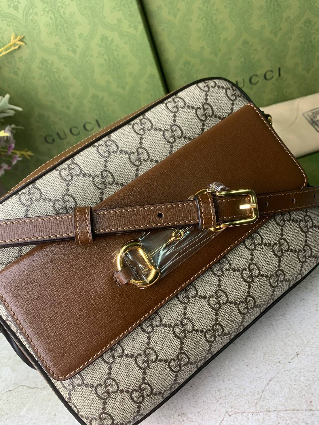 หนังแท้ GUCCI Horsebit 1955 small shoulder bag พร้อมส่งที่ไทย หนังเกรดเทพดีสุด ภาพสินค้าถ่ายจากงานขายจริงค่ะ