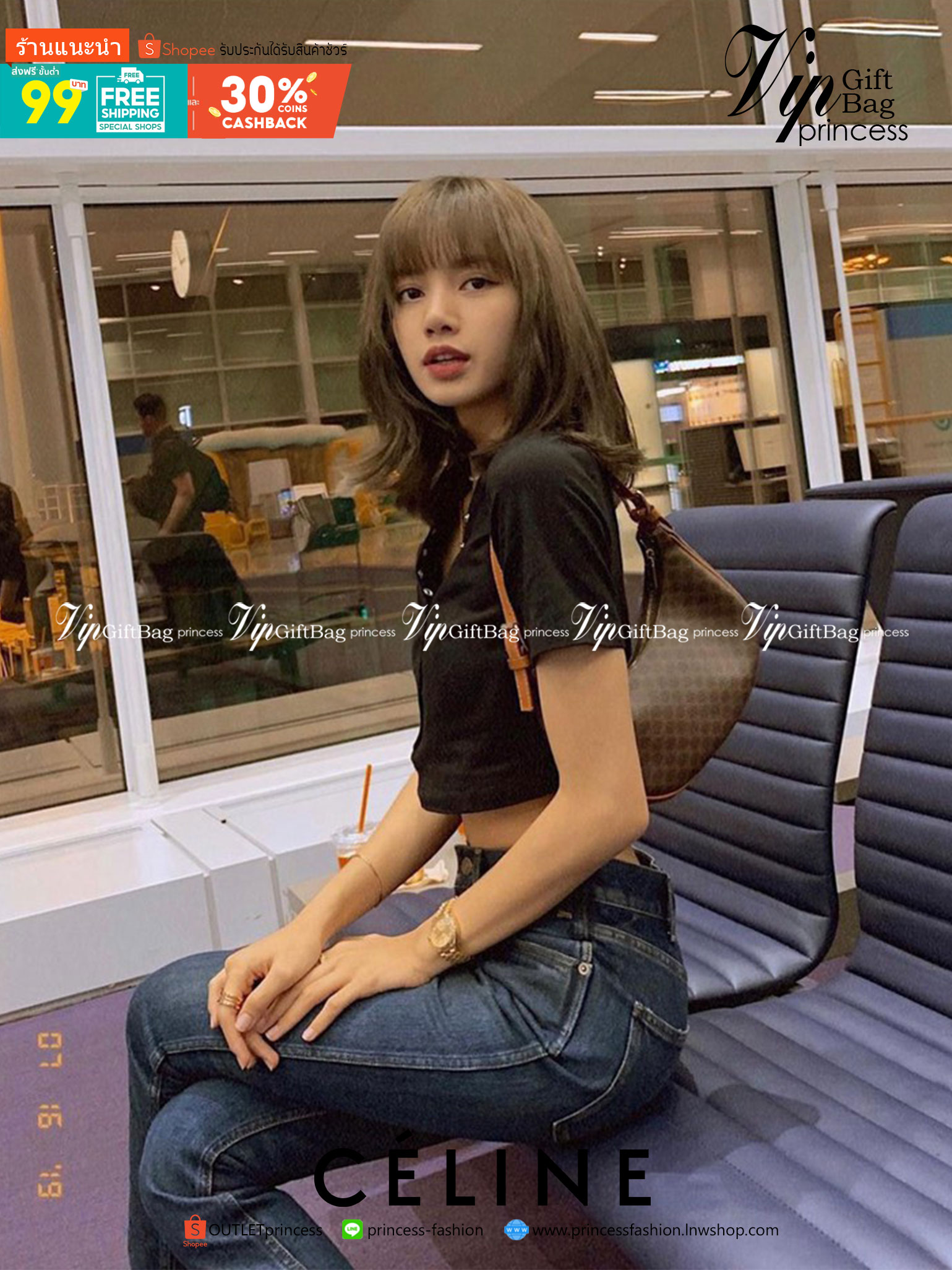 VIP GIFT 】หนังแท้ CELINE AVA BAG IN TRIOMPHE CANVAS AND CALFSKIN :RED กระเป๋าดีไซน์สวยหรูฮิตสุดในเกาหลี! หนังสวยอยู่ทรง เปิดปิดด้วยซิปแบรนด์สีทอง ภายในโล่งกว้างและจุสามารถใส่มือถือ กระเป๋าสตางค์ ของใช้ได้เยอะ สายสะพายหนังปรับได้อะไหล่ทองหรูมีโลโก้แบรนด์ ไ