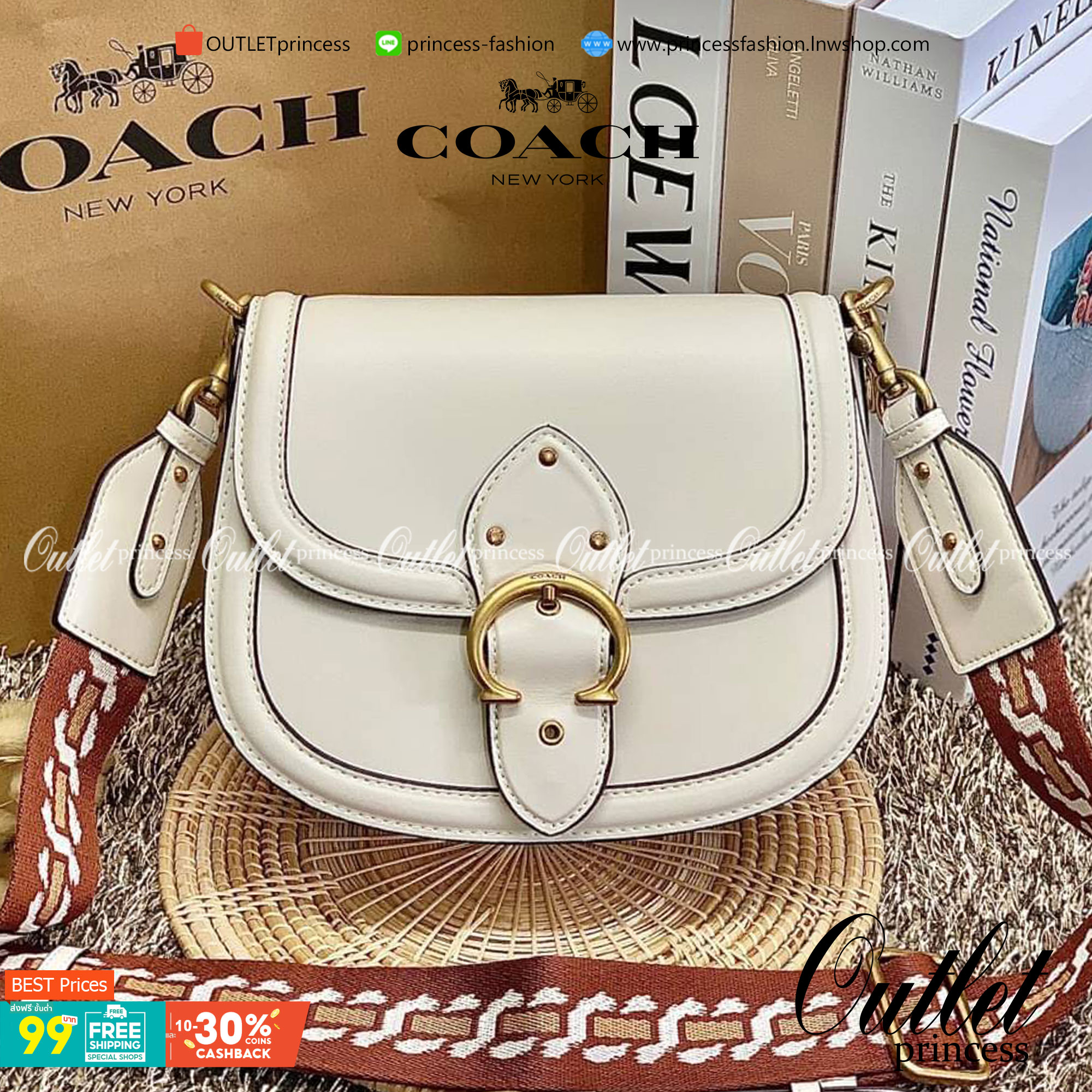 สวย หรู แถมสุดคุ้มกันเลยจร้าา💋 COACH BEAT SADDLE BAG ((C3837//C0749)) พร้อมส่งที่ไทยอีกครั้ง ห้ามพลาดค่าา!! กระเป๋าสะพายครอสบอดี้ร์ วัสดุหนังแท้ชั้นดีที่สุด! หนังสวย บวกกับอะไหล่แบรนด์ที่ดูเด่นคลาสสิคตรงด้านหน้าค่ะ เปิดปิดกระเป๋าแบบกดล็อค ภายในสาม