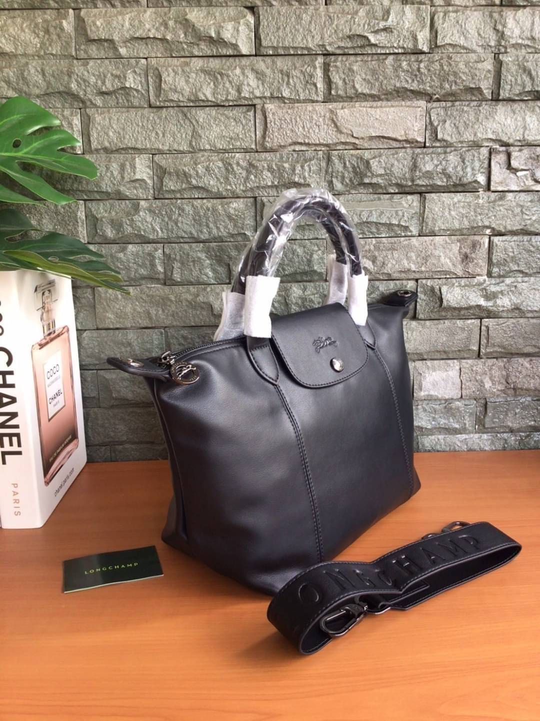 ของแท้ LONGCHAMP LE PLIAGE CUIR TOP HANDLE BAG S รุ่น 1512 กระเป๋าถือขนาดกำลังดี วัสดุหนังแกะ Metis