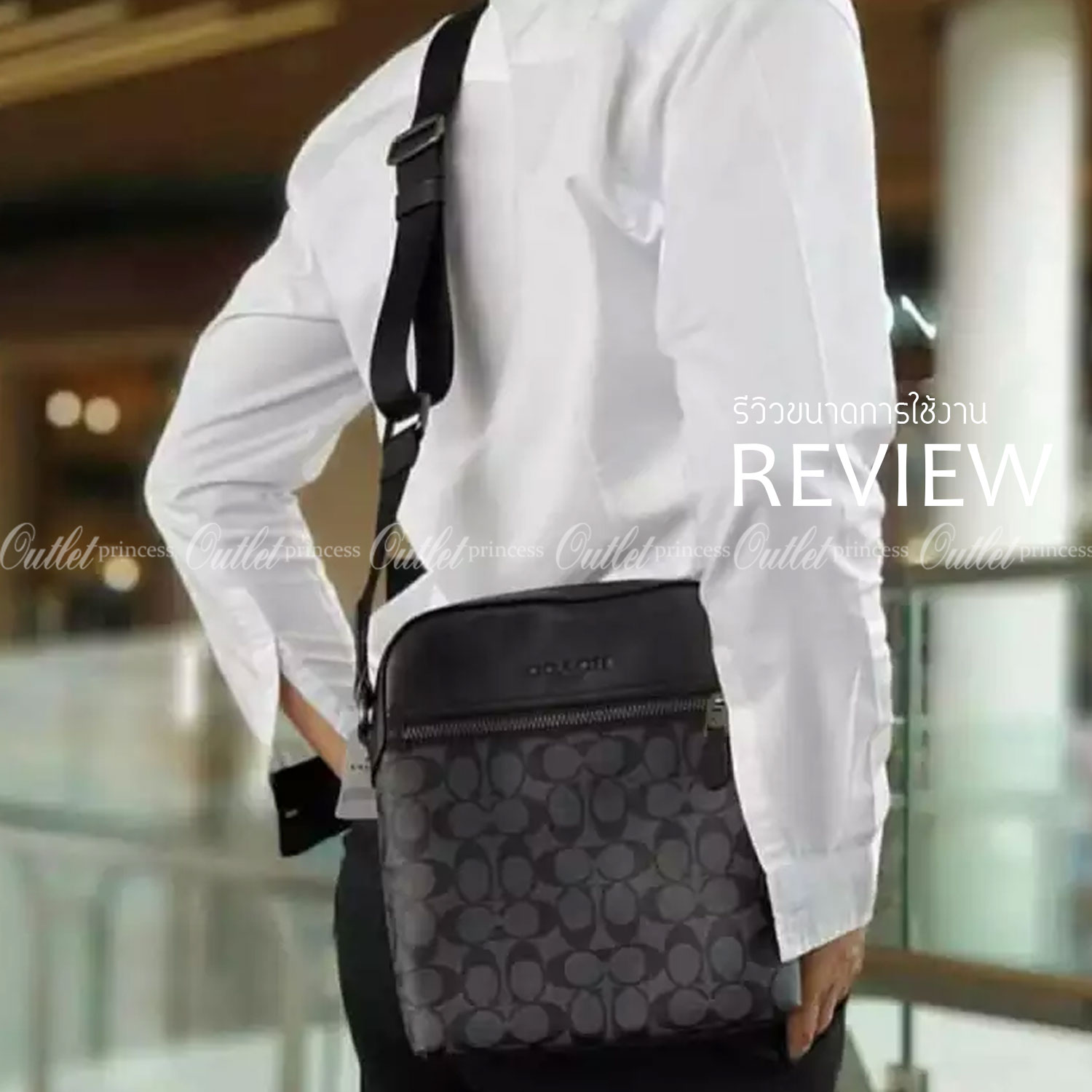 COACH HOUSTON FLIGHT BAG IN SIGNATURE CANVAS (F73336) ขายดีตลอดกาล!! คลาสสิคไม่มีใครเกิน!! กระเป๋าสะพายข้างทรงแมสเซ็นเจอร์ยอดฮิต ทรงสวย ดูดี 🔥 เป็นอีกรุ่น ที่พลาดแล้วต้องรอนานมากๆ ฮ๊อต ฮิต สุดๆ ใช้ได้ทุกเพศ Unisexสุดๆ เท่ห์มากบอกเลย จะออกงานไหน ไม