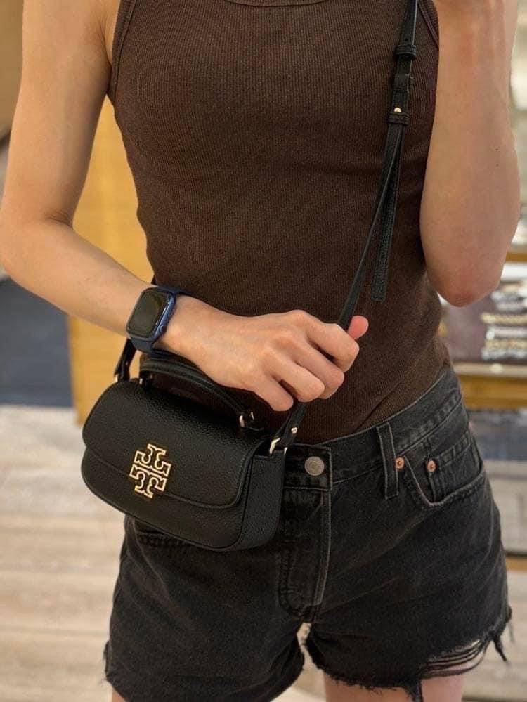 Tory Burch Britten Mini Top Handle Crossbody Bag กระเป๋าสะพายใบเล็กดีไซน์เรียบหรู เกรดออริ สลับแท้ 1:1 ใช้งานต่างประเทศได้