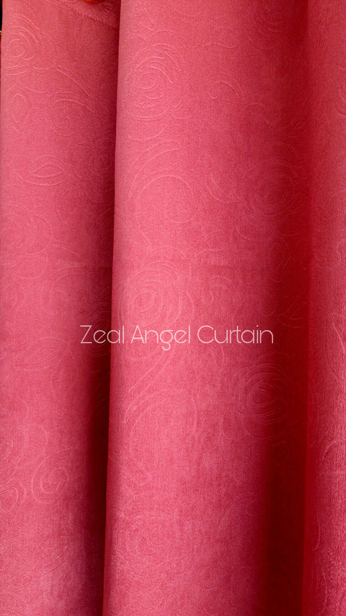 ผ้าม่านก.270*ส.150ซม./ผืน รุ่นRose สีแดง