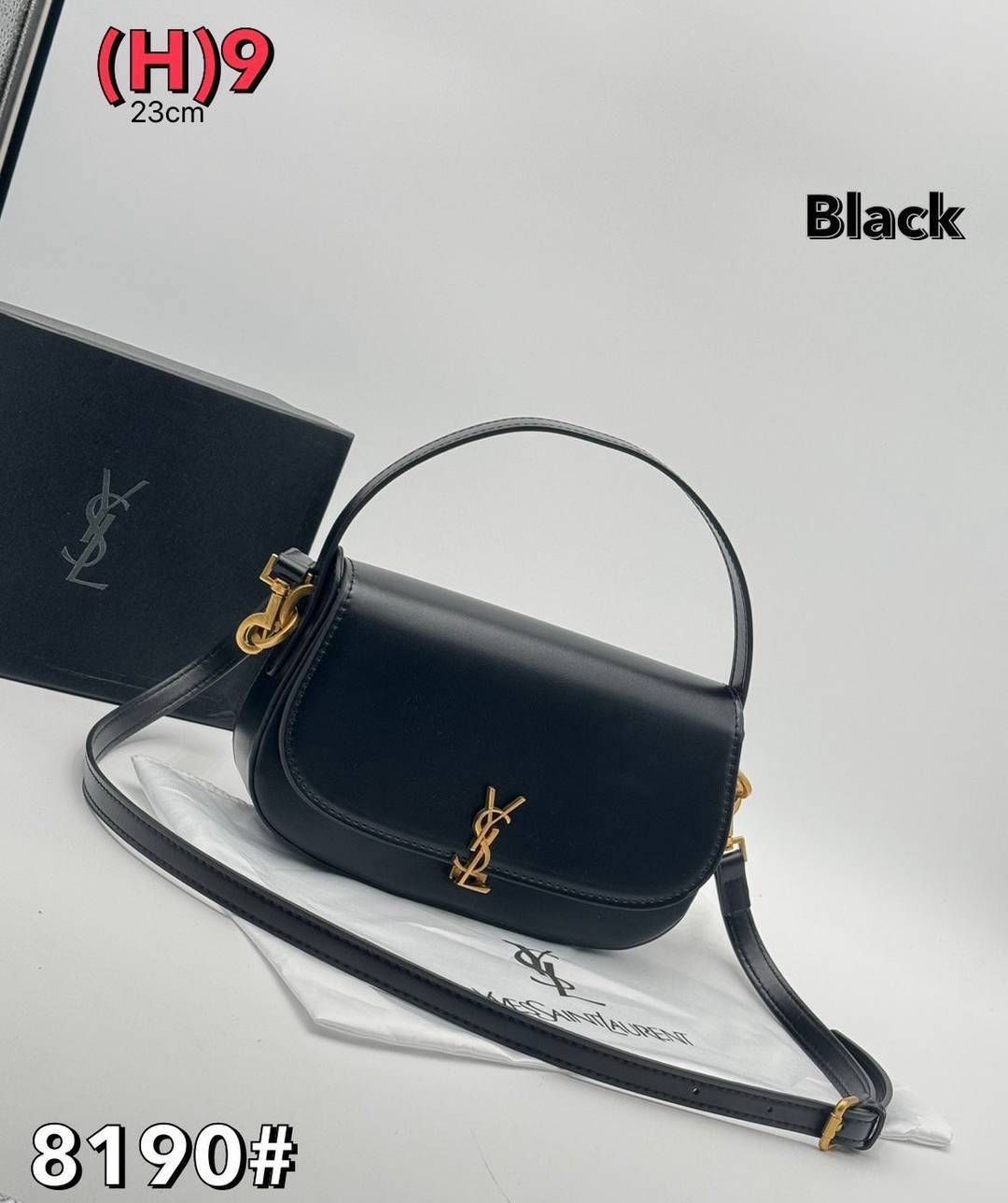 YSL Voltaire in box ไอเท็มขึ้นแท่นสวยเรียบหรูลักชู the best seller!! กระเป๋าสะพายรูปทรงโค้งมน งานหนังเรียบโดดเด่นด้วยโลโก้สีทอง เป็นใบที่น้อยแต่มากสวยคมทุกมิติจริงๆ ค่ะ
