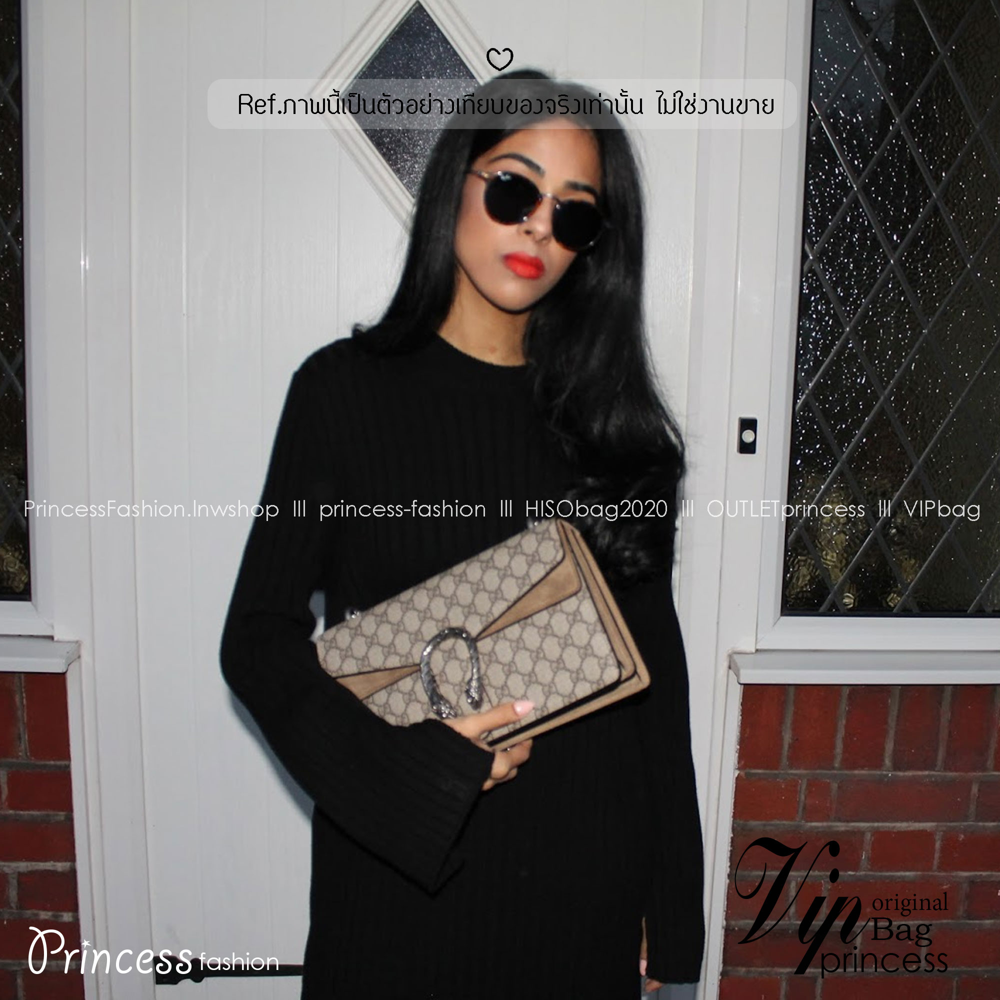 GUCCI Dionysus shoulder bag กระเป๋าสะพายดีไซส์วินเทจคลาสสิค รุ่นที่สาวๆควรไม่พลาด!! ดึงดูดและสะกดสายตาด้วยอะไหล่ดีเทลหรู สายสะพายปรับใช้ได้ 2 สไตล์ สะพายคู่ สะพายเดี่ยว ตามใจชอบ!! พร้อมเสิร์ฟให้ครบเซ็ท ในราคาที่สุดคุ้ม!!