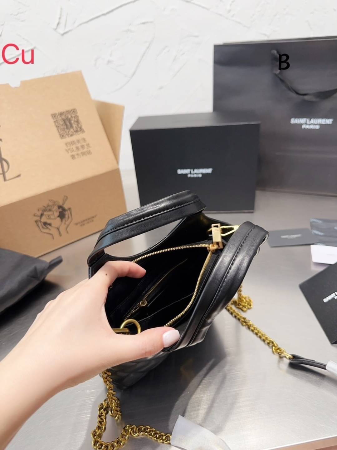 YSL Tote Handbag & Crossbody Bag 8" 9" กระเป๋าสะพายทรงโท้ท งานหนังสวยเต็มใบ ดีไซน์คลาสสิค เกรดวีไอพีไฮเอน 1:1