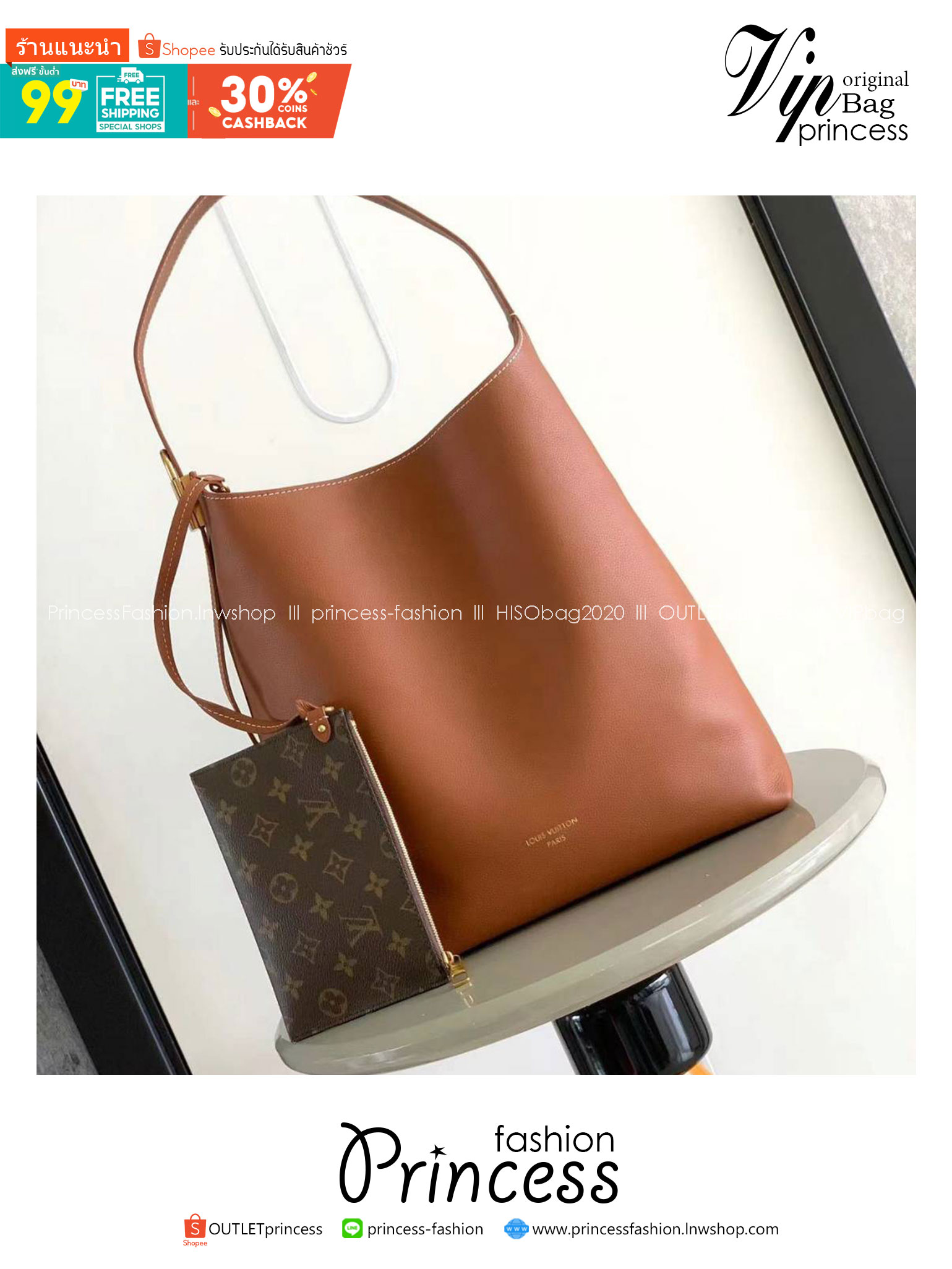 TOP ORI | หนังแท้ LV Low Key Hobo MM Bag เกรดเทียบแท้เทพดีสุด กระเป๋าสะพายทรงโท้ทรุ่นใหม่ เผยความเรียบหรูมีระดับด้วยรูปทรงเรียบง่ายและงานฝีมือประณีตไร้ที่ติ
