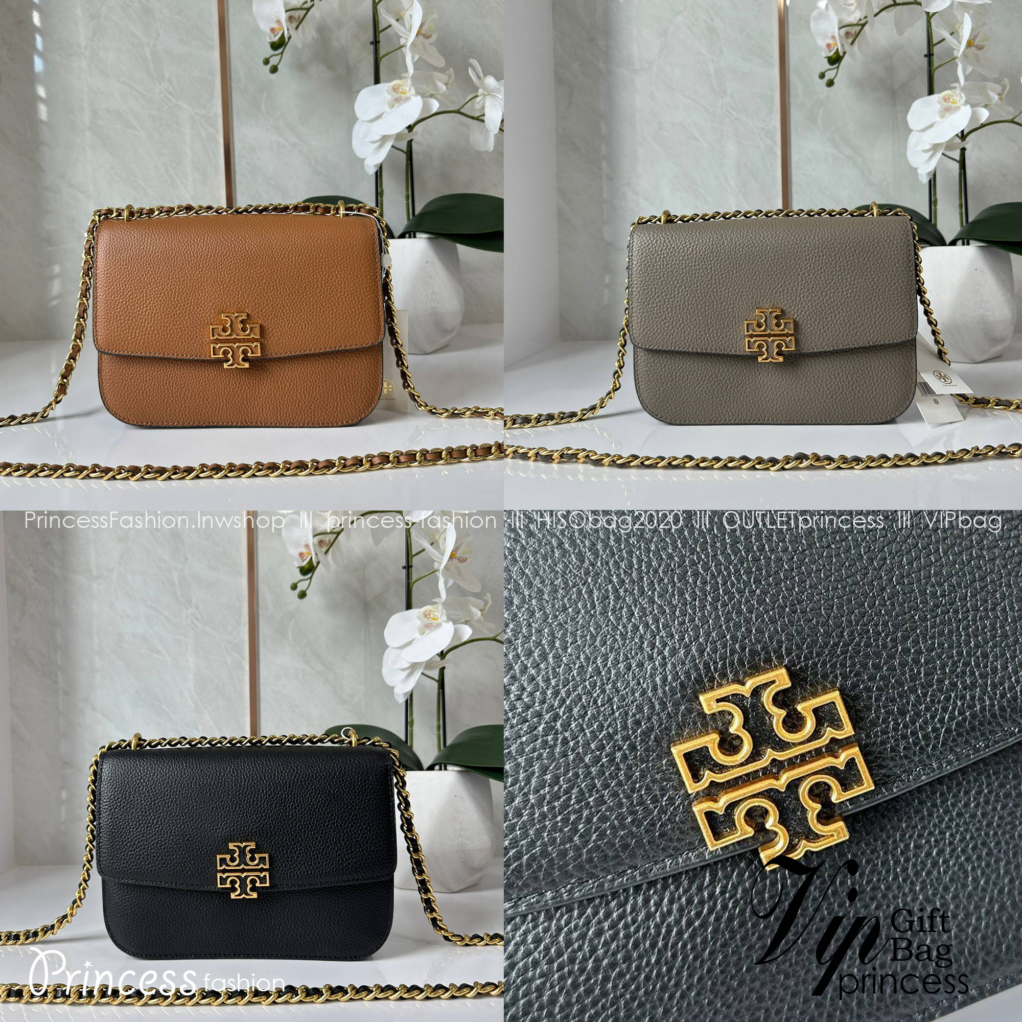 Tory Burch Britten Small Convertible Shoulder Bag คอลเลคชั่นใหม่สุดเรียบหรู