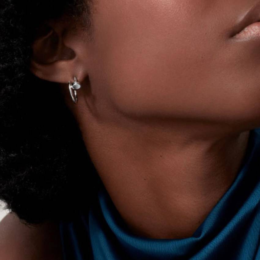 Cartier JUSTE UN CLOU EARRINGS ต่างหูตะปูคาเทียร์ เกรดออริจินิล ปั้มทุกจุด วัสดุคุณภาพดี ไม่ลอกไม่ดำ พร้อมกล่องหนาตามแบบปั้มลายแบรนด์ ภาพสินค้าถ่ายจากงานขายจริง ใช้งานต่างประเทศได้