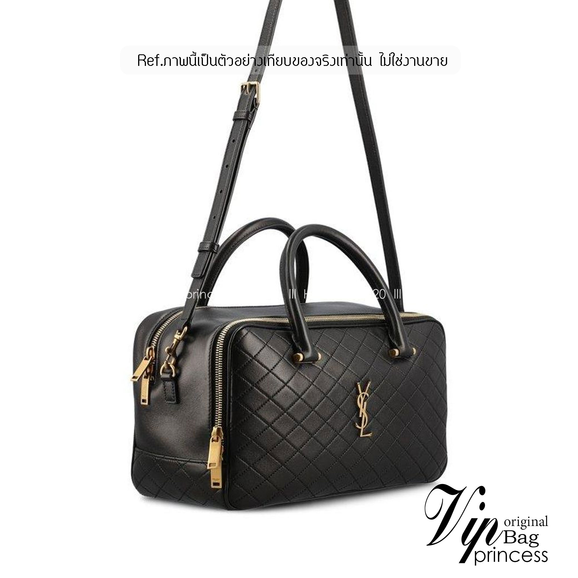 YSL LYIA DUFFLE IN QUILTED / YSL Keepall กระเป๋าสะพายใบใหญ่ ใช้เดินทางได้ งานหนังสวยเต็มใบ เกรดออริ สลับแท้ 1:1 ใช้ต่างประเทศได้