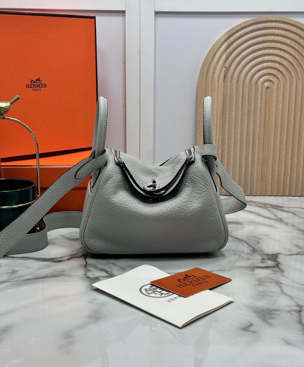 ORI หนังแท้ | HERMES lindy 19cm กระเป๋าสะพาย นิยามความหรูหราระดับมาสเตอร์พีช 🤍 สินค้าเกรดออริจินอล หนังแท้