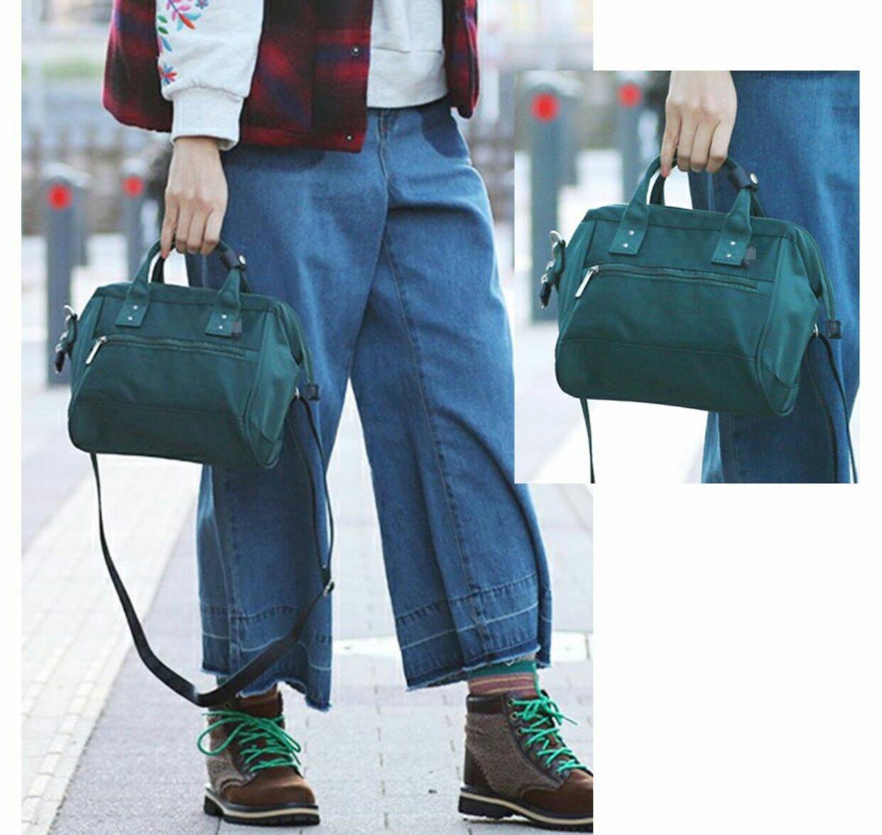 ANELLO Polyester Twill Mini Shoulder Bag AT-H1371 แบรนด์ฮิตติดลมบนในขณะนี้ กับคอลเลคชั่นใหม่เป็นรุ่นทรง Shoulder bag กระเป๋าสะพายในนี้ทำจากผ้า Polyester twill ที่มีความคงทนและมีสีสดใส กระเป๋าที่ดูจะใบเล็กๆใบนี้ สามารถบรรจุขวดน้ำ 500ml และกระเป๋าตังค์แบบยา