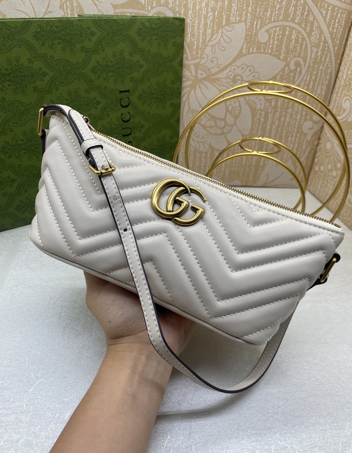 GUCCI GG Marmont matelasse shoulder bag / GUCCI Marmont เกรดออริจินอล 1:1 ใช้งานต่างประเทศได้ รุ่นใหม่ล่าสุด