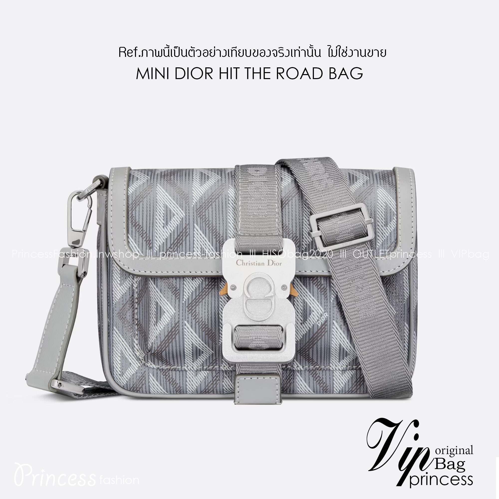 MINI DIOR HIT THE ROAD BAG / Dior Mini Messenger Bag / CD Diamond Messenger Bag ท็อปออริสลับแท้ เกรดดีสุด พร้อมส่ง กระเป๋าสะพาย รุ่นใหม่ล่าสุดคอล Summer 2023 ที่หนุ่มๆไม่ควรพลาด สวยหรูหราเป็นเอกลักษณ์แบรนด์