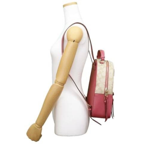 COACH Jordyn Backpack With Signature Canvas ((76622))