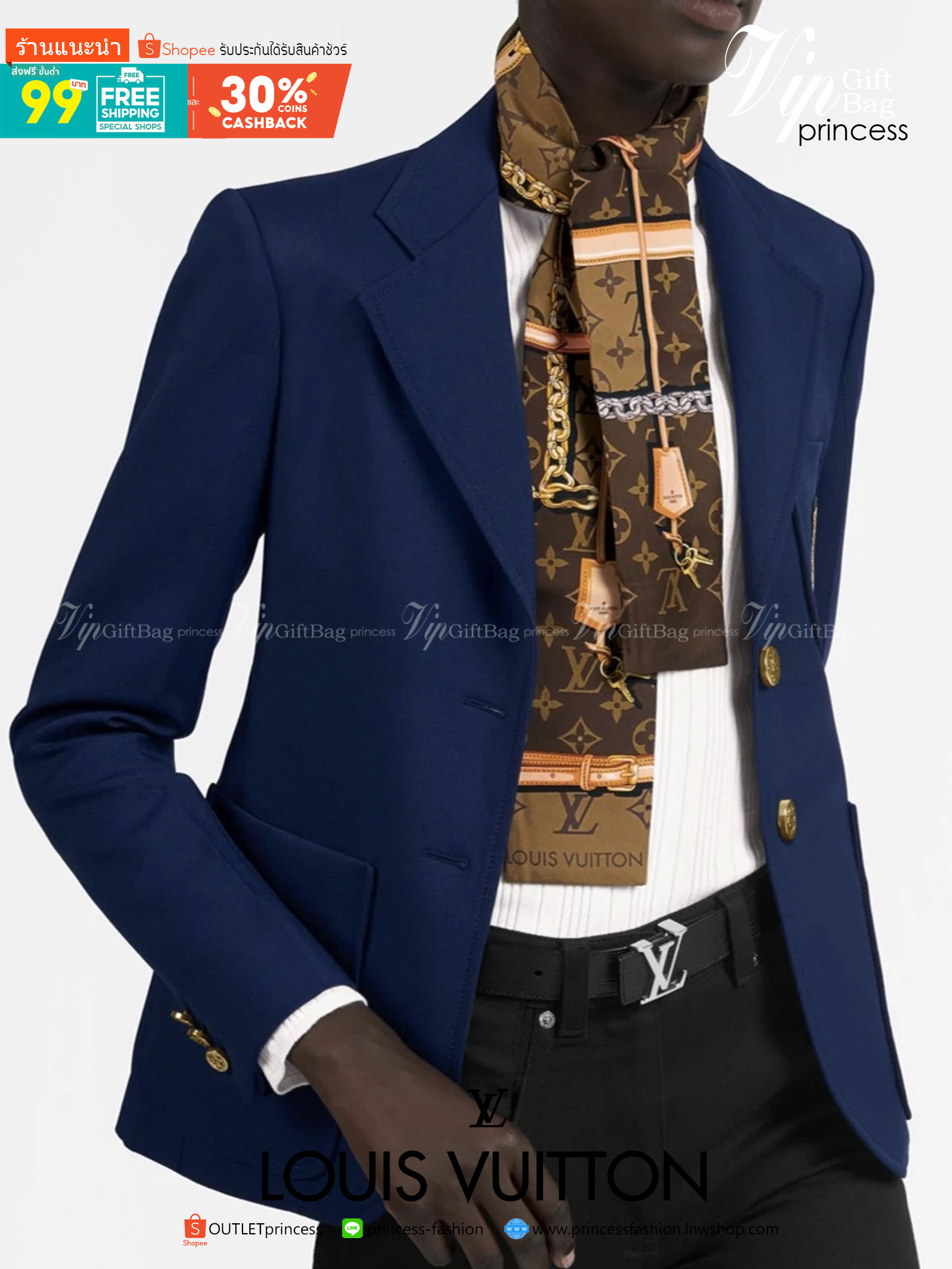 พรีเมี่ยมกิ๊ฟแท้ 100% 】พร้อมส่งที่ไทยที่นี่ที่เดียว CHANEL & LOUIS VUITTON TWILLY SCARF SILK ใช้งานได้อเนกประสงค์ หลากหลายตามไอเดีย