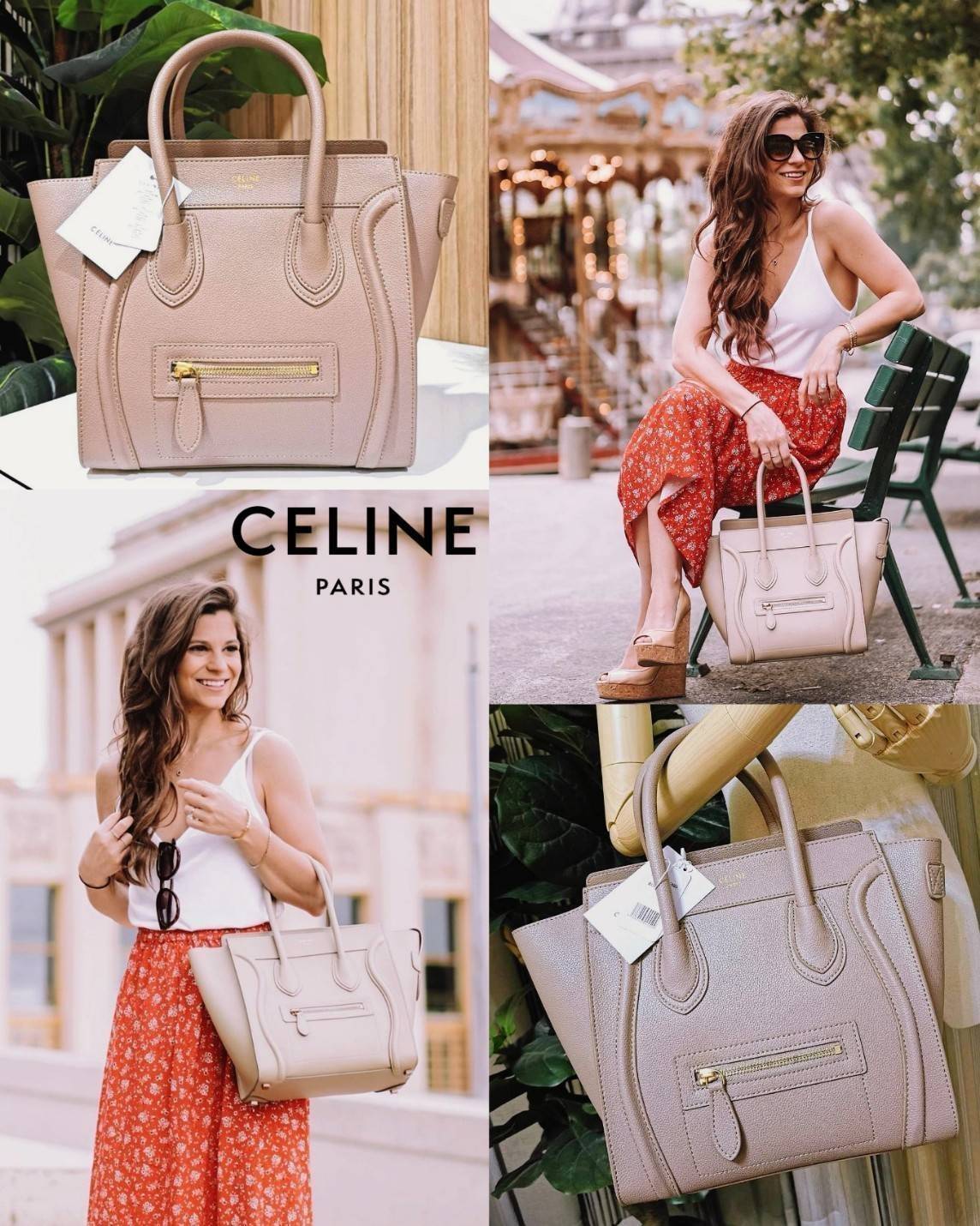 VIP 🥂 Celine Nano Luggage Desert Rose / CELINE HANDLE BAG GIFT วัสดุหนังแท้ Calf Skin มาในดีไซน์สุดหรูยอดนิยมหนังนิ่มหอมขึ้นเทคเจอร์สวยอยู่ทรง เปิดปิดด้วยซิปสะดวกใช้ ด้านหน้ามีโลโก้แบรนด์ ภายในโล่งกว้างและจุ มีช่องซิปและช่องPocketใส่มือถือของใช้ได