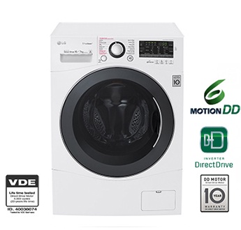 เครื่องซักผ้าฝาหน้า LG ความจุ 10 Kg. รุ่น F1410SPRW ระบบ INVERTER ลดราคาถูกสุดๆ โทรเล้ยย 02-4245594, 085-3801177, 081-6215561