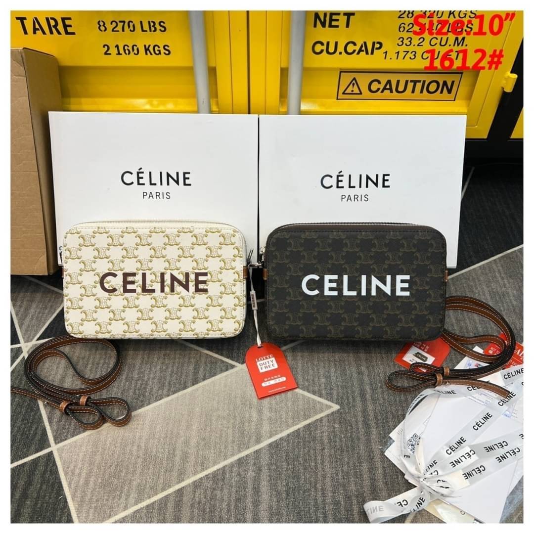 CELINE Messenger Double Zip in TRIOMPHE CANVAS กระเป๋าสะพายทรงแมสเซ็นเจอร์ ดีไซน์สุดคลาสสิค ใช้ได้ทั้งชายหญิง เปิด-ปิดด้วยซิปแบ่ง 2 ช่อง สะดวกใช้งาน