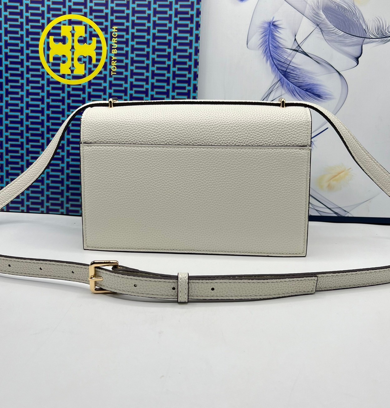 TORY BURCH MILLER LEATHER SHOULDER BAG กระเป๋าสะพายสวยหรู ผู้ดีทุกสี สายถอดได้ ถือเป็นคลัชได้ เกรดออริ สลับแท้ 1:1 ใช้งานต่างประเทศได้