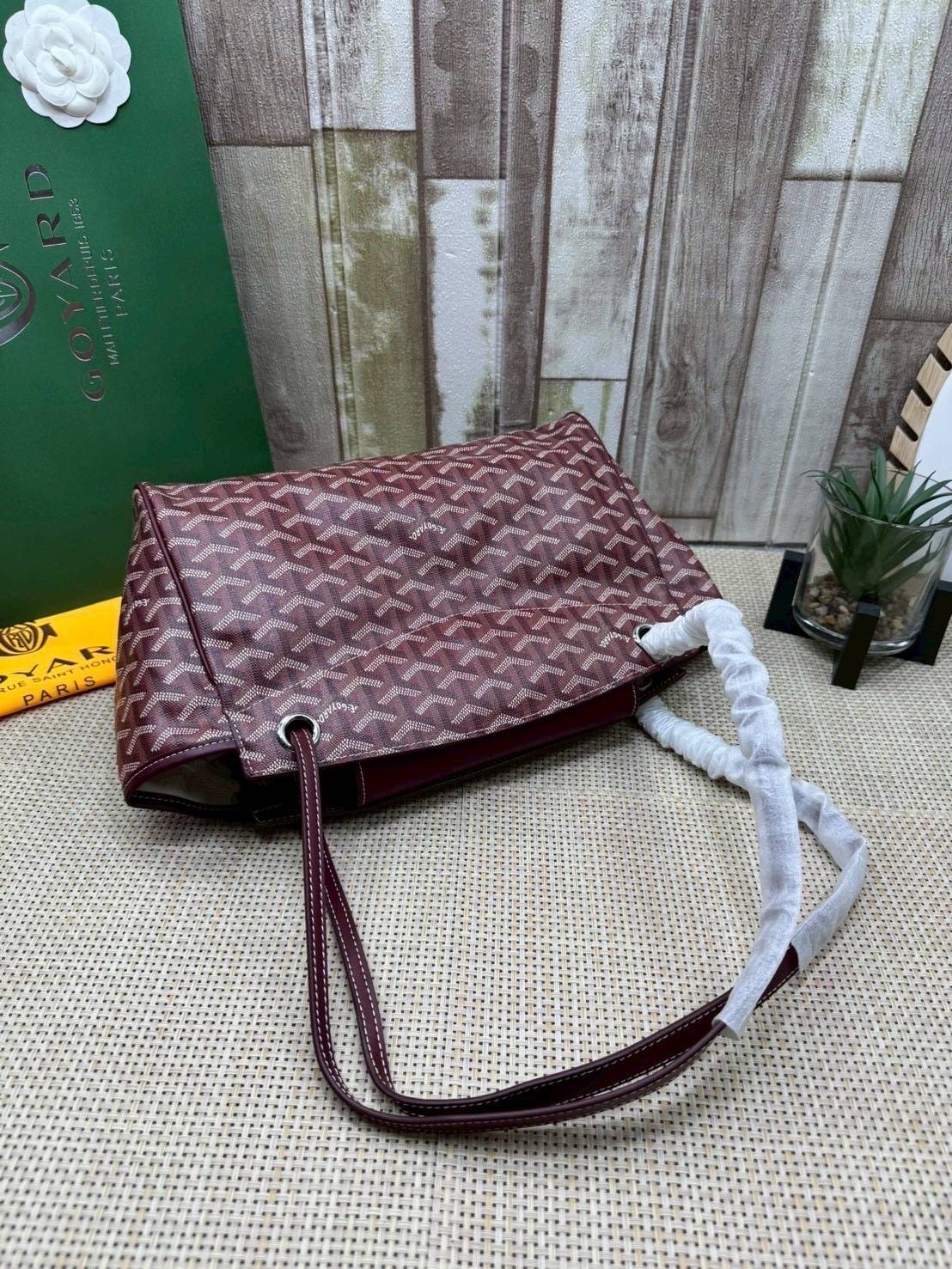 ORI หนังแท้ | GOYARD Rouette Souple Bag 30cm กระเป๋าสะพายแบรนด์หรูสัญชาติฝรั่งเศส สะท้อนถึงความเบา ความยืดหยุ่น คือการแสดงออกถึงแก่นแท้ของโมดูลาร์ของ Maison