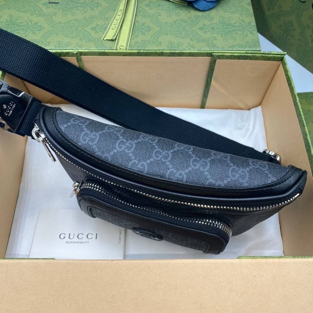 VIP 】หนังแท้ GUCCI Belt bag with Interlocking G 23CM แบบใหม่ล่าสุด ใช้ได้ทั้งหญิงชาย คาดอก คาดเอวได้ คูลๆ เลยค่าา ใบจริงสวย น่าใช้มากๆ สะพายวันไหนๆได้หมด สินค้าพร้อมส่ง มีมาจำนวนจำกัด ห้ามพลาดค่ะ! กระเป๋าคาดอกด้านหน้า//คาดไปทางด้านหลัง//หรือคาดเอวได้ ตามแ