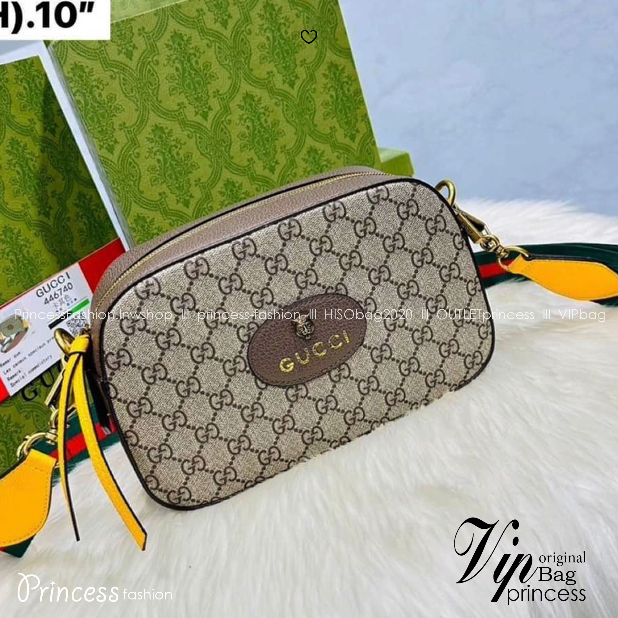 GUCCI GG small messenger bag / GG neo vintage crossbody bag กระเป๋าสะพายข้างตัวท็อปฮิต ทรงสวย ใช้งานง่าย โดดเด่นตรงสายสะพายสีสดใสเป็นเอกลักษณ์ ตัดกันกับกระเป๋าได้อย่างลงตัว