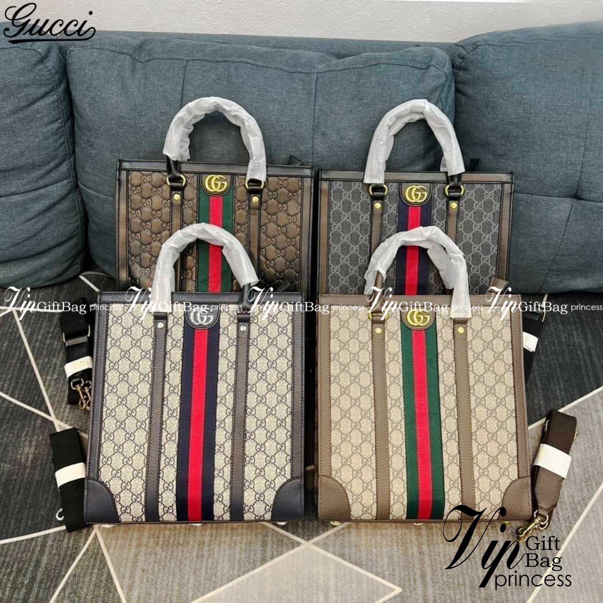 GUCCI Ophidia medium tote bag / GUCCI Tote Bag กระเป๋าทรงโท้ท รูปทรงสวย ที่จับโค้งมนสามารถถือหรือสะพายครอสบอดี้ได้ ภายในโล่งกว้าง จุของได้เยอะ พร้อมสายสะพายข้าง ถอด-ปรับระดับได้ ใช้ได้ทั้งชายหญิง