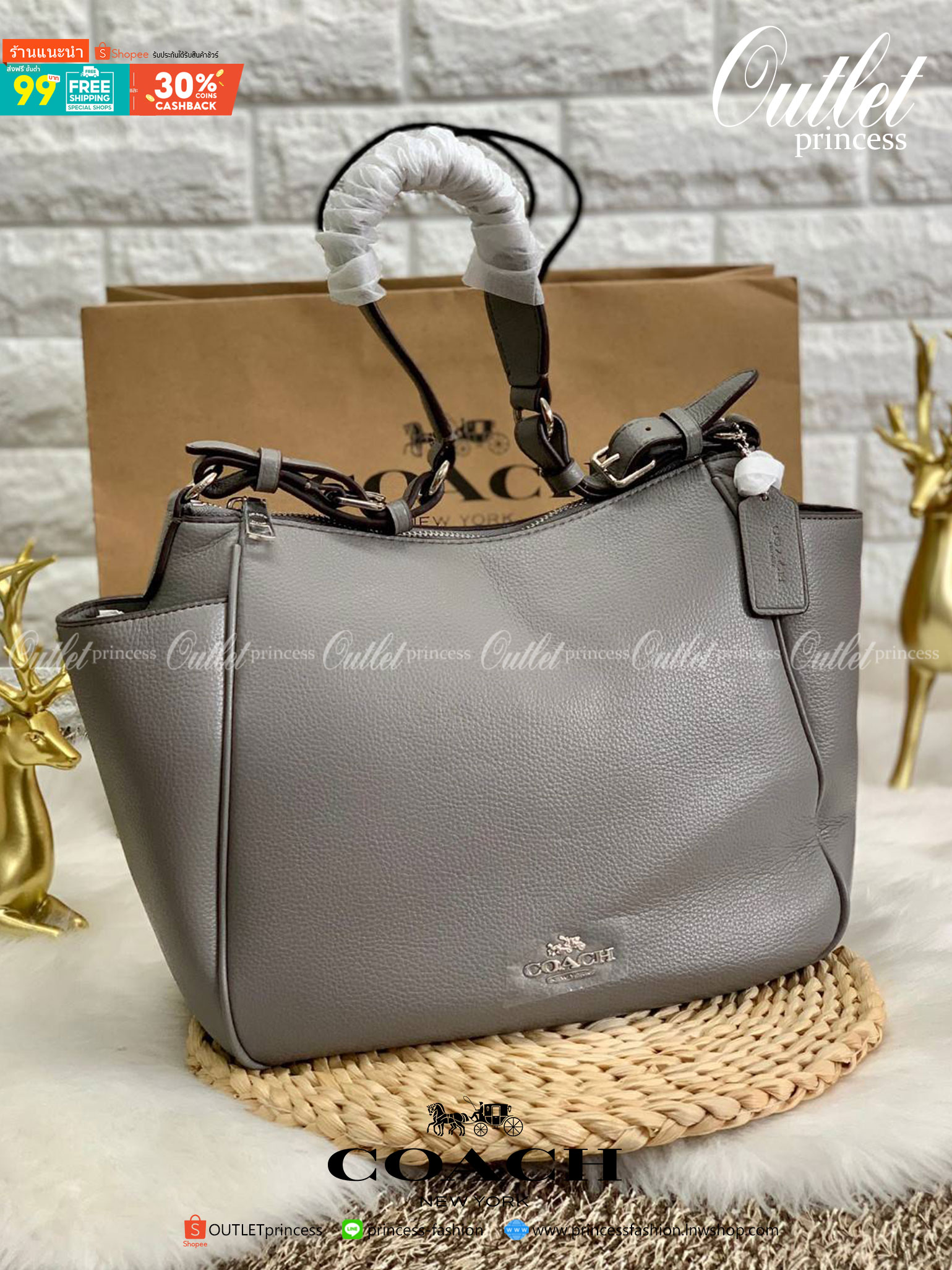 สินค้าออกใหม่ พร้อมคอลเลคชั่นสีใหม่ล่าสุดค่ะ! COACH RORI SHOULDER BAG ((C2855)) พร้อมส่งที่ไทย สวยก่อนใครแน่นอนค่ะ! กระเป๋าสะพายไหล่ หนังแท้ชั้นดีที่สุด หนังนิ่ม ทรงสวย หลงรักแน่นอนค่ะ