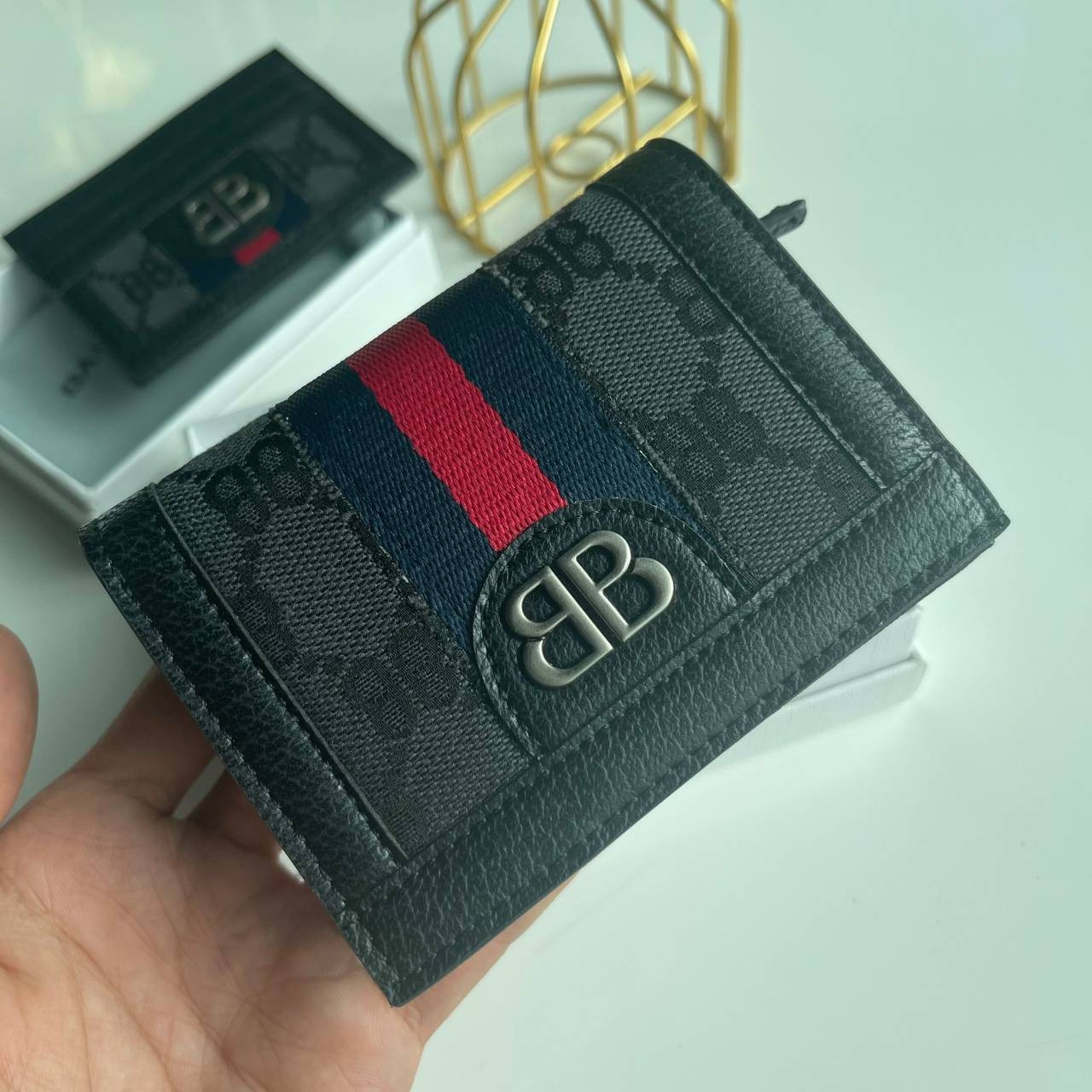 หนังแท้ Gucci X BALENCIAGA wallet The Hacker Project กระเป๋าสตางค์หนังแท้งานสวยมาก พร้อมส่งที่ไทย ภาพสินค้าถ่ายจากงานขายจริง ใช้งานต่างประเทศได้