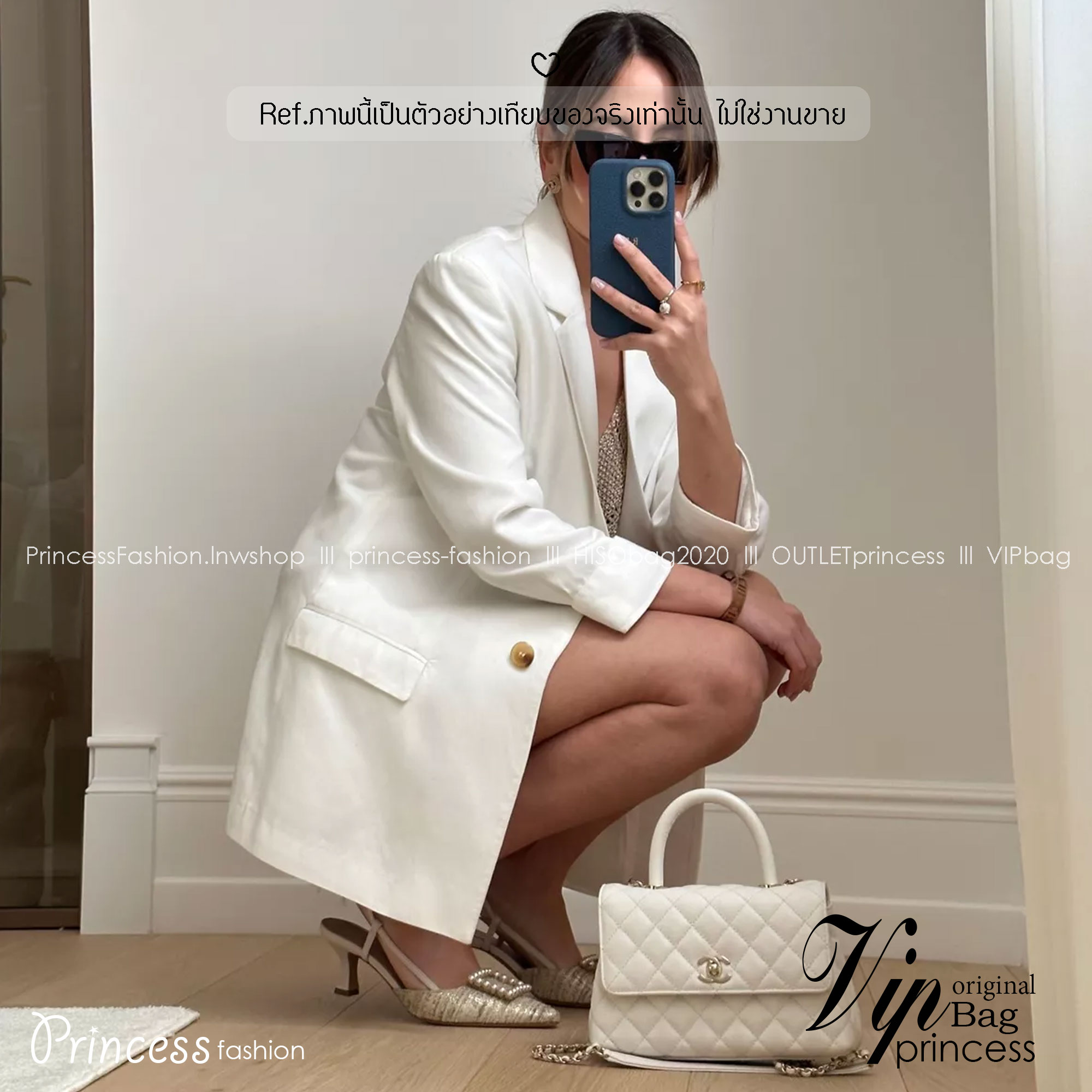 CHANEL Coco Small Top Handle Bag กระเป๋าสะพายสุดคลาสสิค สวยหรูพร้อมมือจับในตัว อะไหล่ทองสวยมาก มาพร้อมกล่อง อปก ครบเซ็ท รอบนี้จัดราคาพิเศษสุดคุ้มค่ะ โดดเด่นและดูแพง ไม่อยากให้พลาดเลยน้า