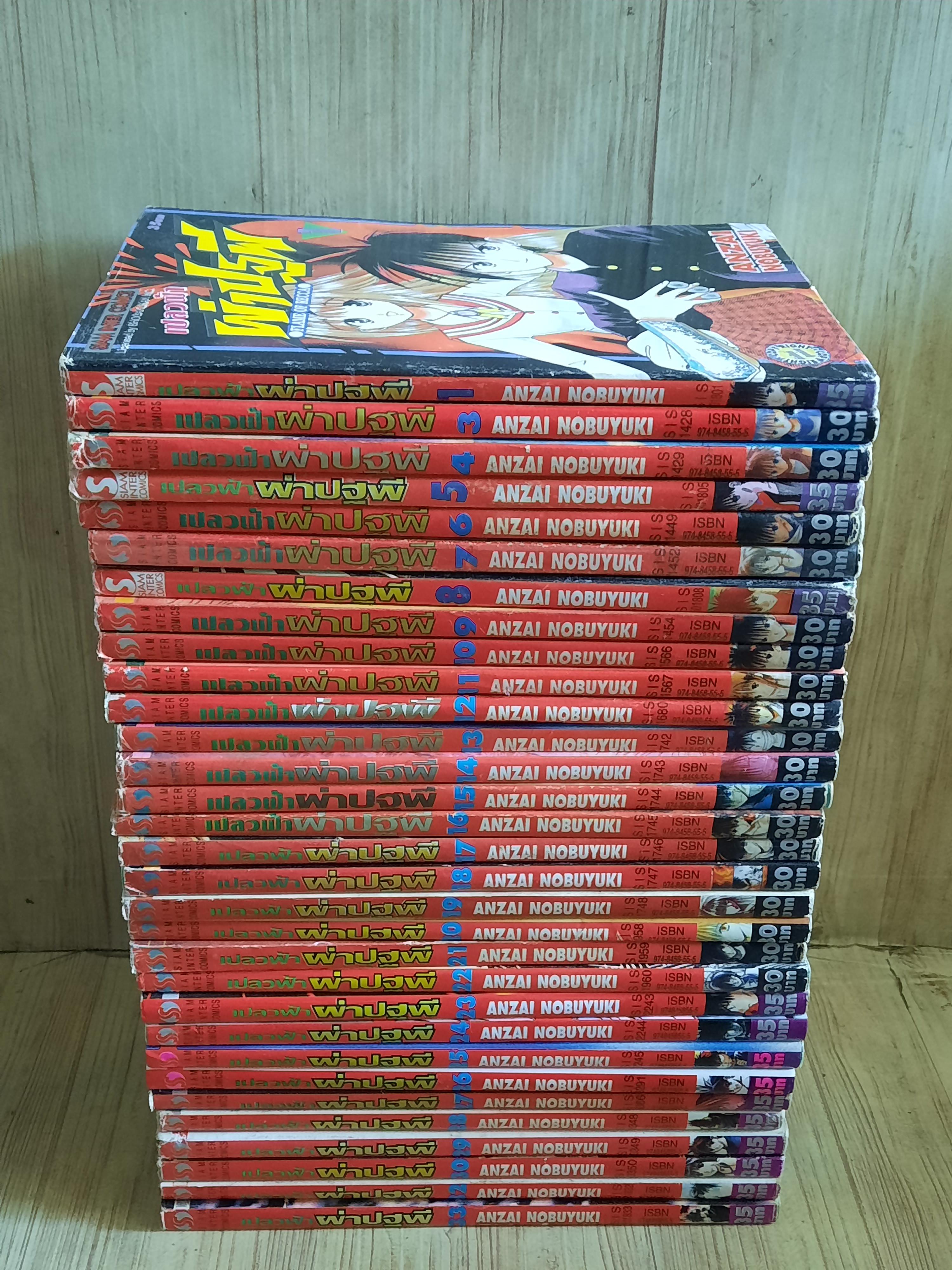 เปลวฟ้าผ่าปฐพี ชุด เล่ม 1-33 (ขาดเล่ม 2,31) 33 เล่มจบ สภาพสะสม