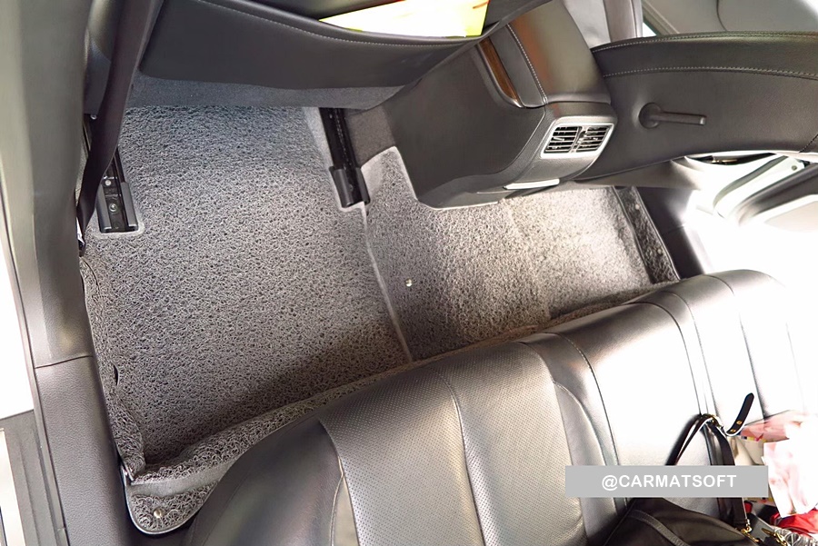 พรมดักฝุ่นไวนิลรีดขอบ NISSAN TEANA L33 (ปี2013-19) พรมดักฝุ่นในรถ สีเทา เกรดA เข้ารูป ตรงรุ่นรถ เต็มคัน