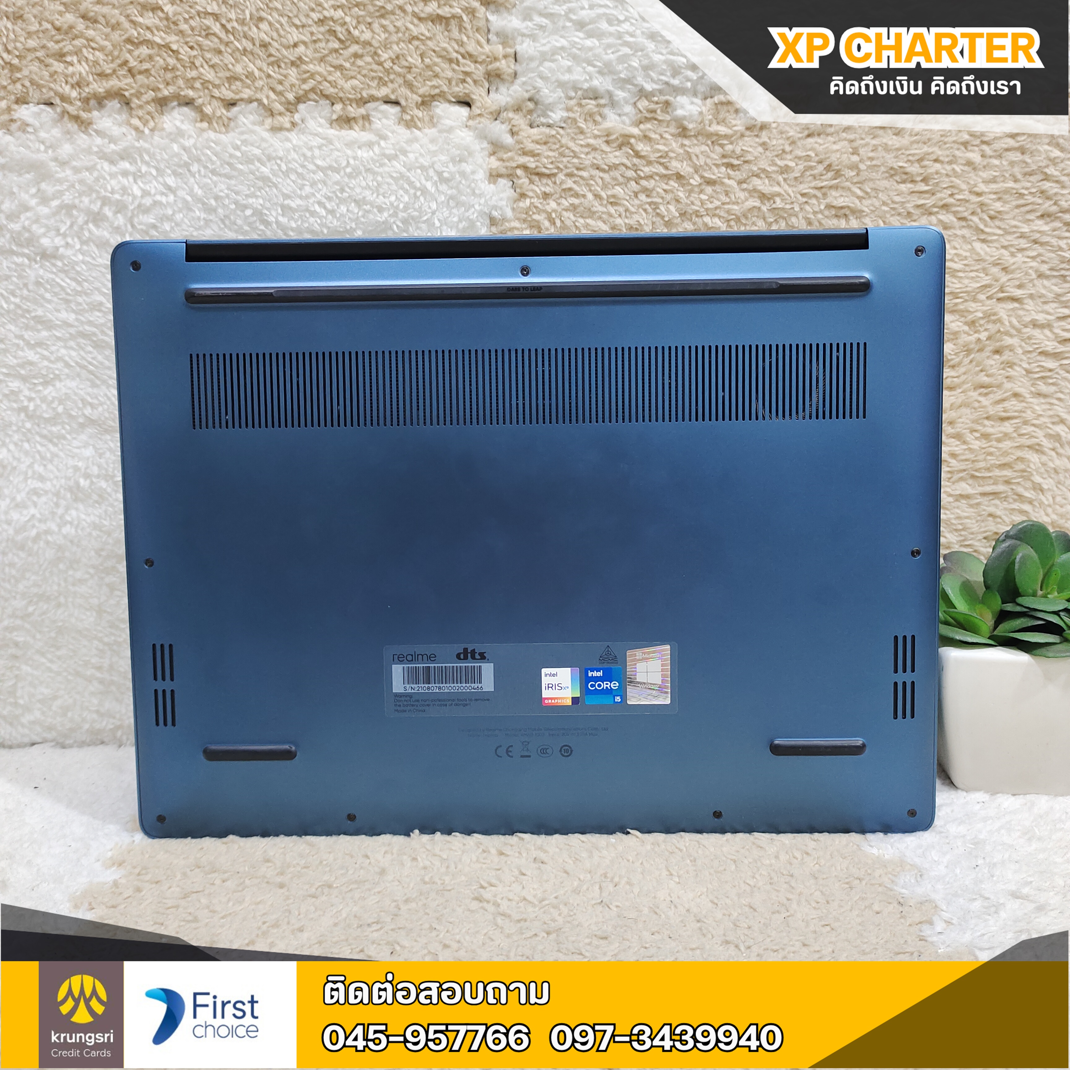 (รหัสสินคัา ร16533) โน๊ตบุ๊ค Realme i5 Gen11 จอ 15นิ้ว **สินค้ามีประกันร้าน 3เดือน **