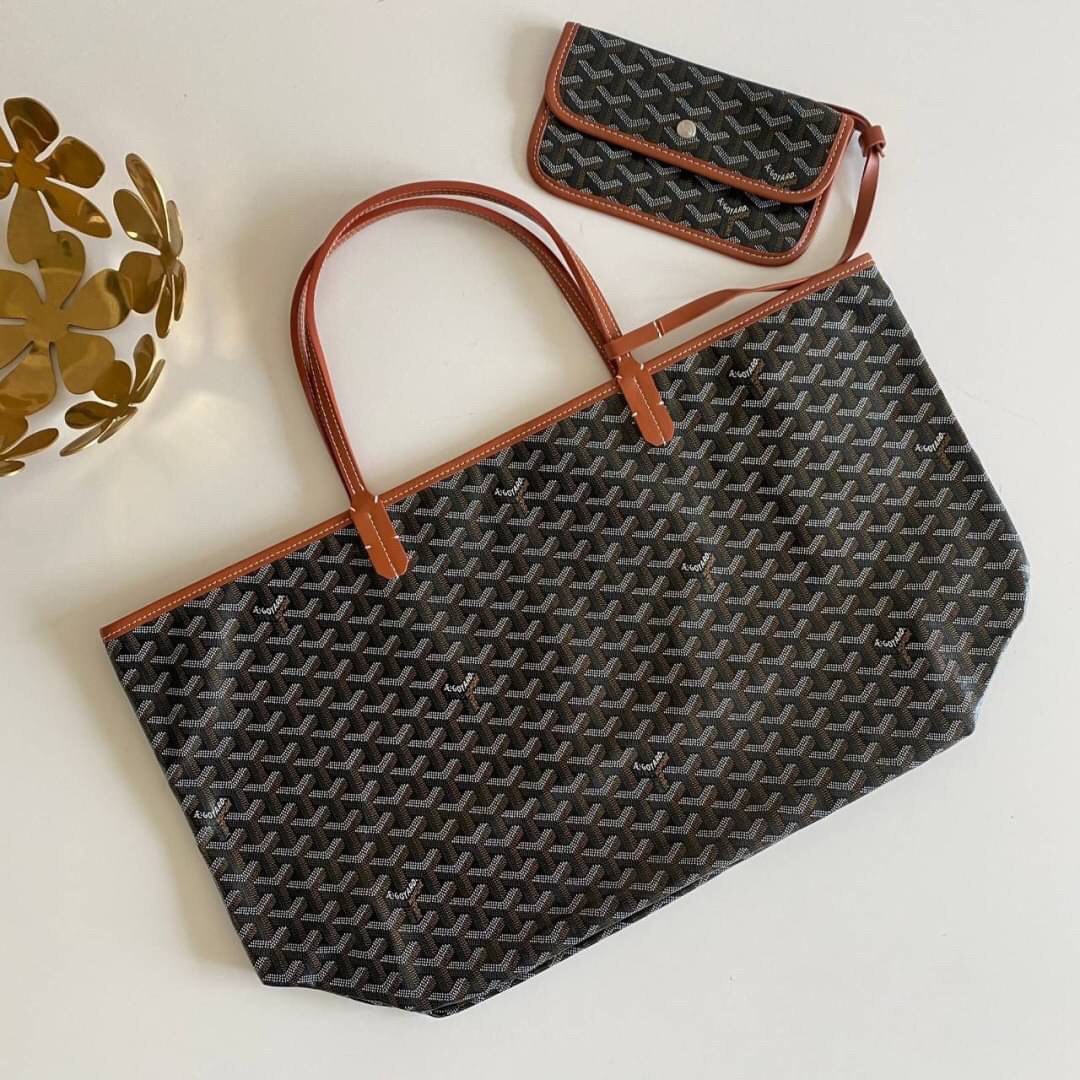 VIP 】หนังแท้ GOYARD SAINT LOUIS GM TOTE BAG กระเป๋าทรง SHOPPING ขนาดใหญ่กำลังดี สวยหรูคลาสสิคไม่มีเอ้าท์ ภายในโล่งกว้าง ใส่สัมภาระได้เยอะจุใจพร้อมส่งที่ไทยจองด่วนเลยค่ะ!