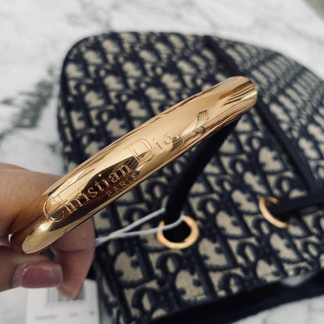 Medium Dior Nolita Bag Blue Dior Oblique Jacquard กระเป๋าสะพายทรงโท้ทรุ่นใหม่ New for Fall 2024 งานผ้าทอลายแบรนด์อย่างปราณีต สวยหรูเป็นเอกลักษณ์ตามแบบฉบับแบรนด์