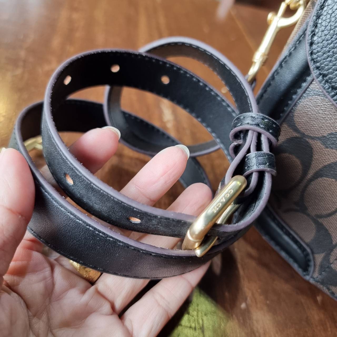 ของแท้ 💯% COACH C2806 GEORGIE SADDLE BAG IN SIGNATURE CANVAS ยกระดับความหรูให้กับตัวเองกันหน่อย