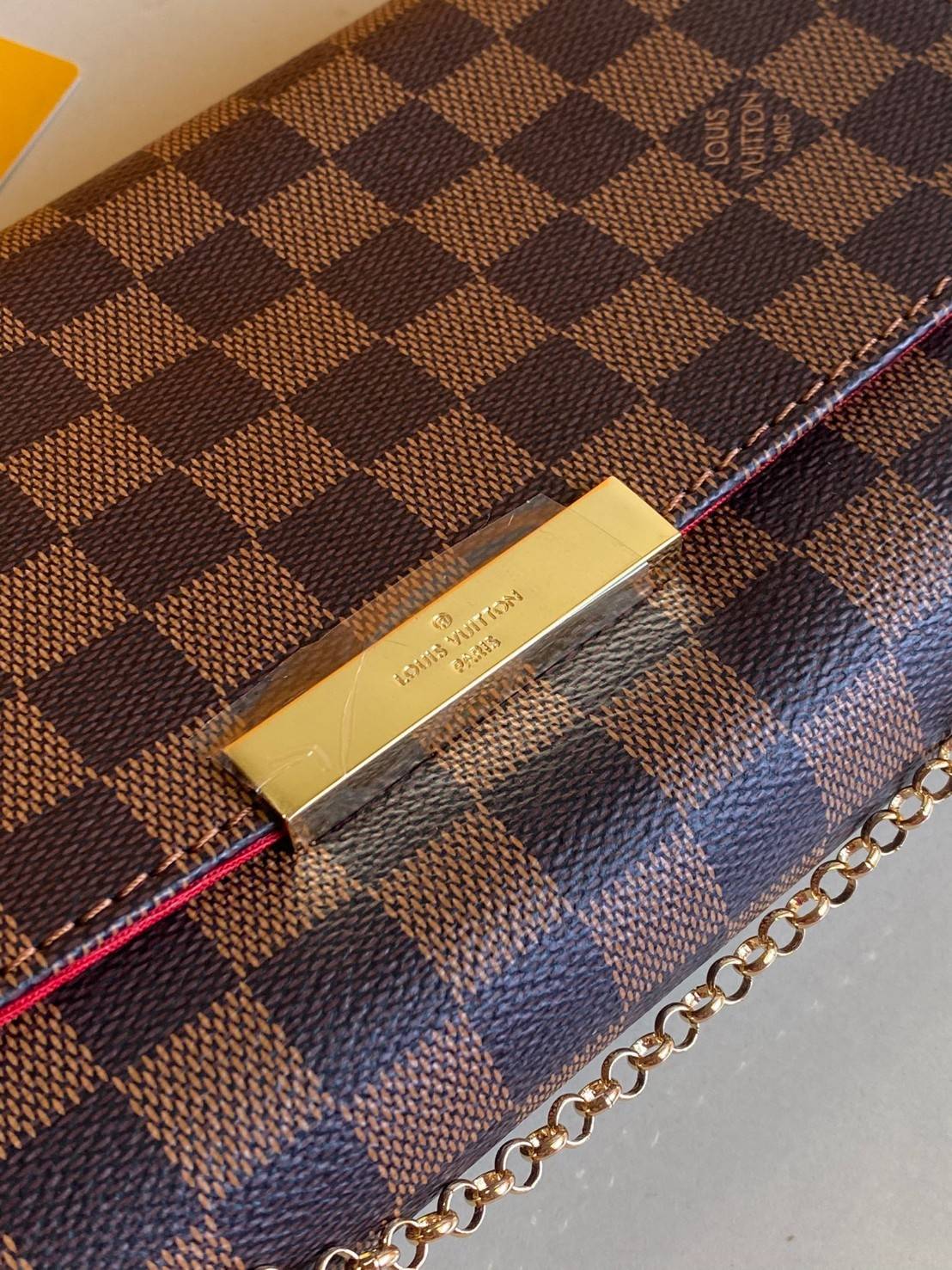 VIP 】หนังแท้ LOUIS VUITTON Favorite Monogram Damier Ebene MM