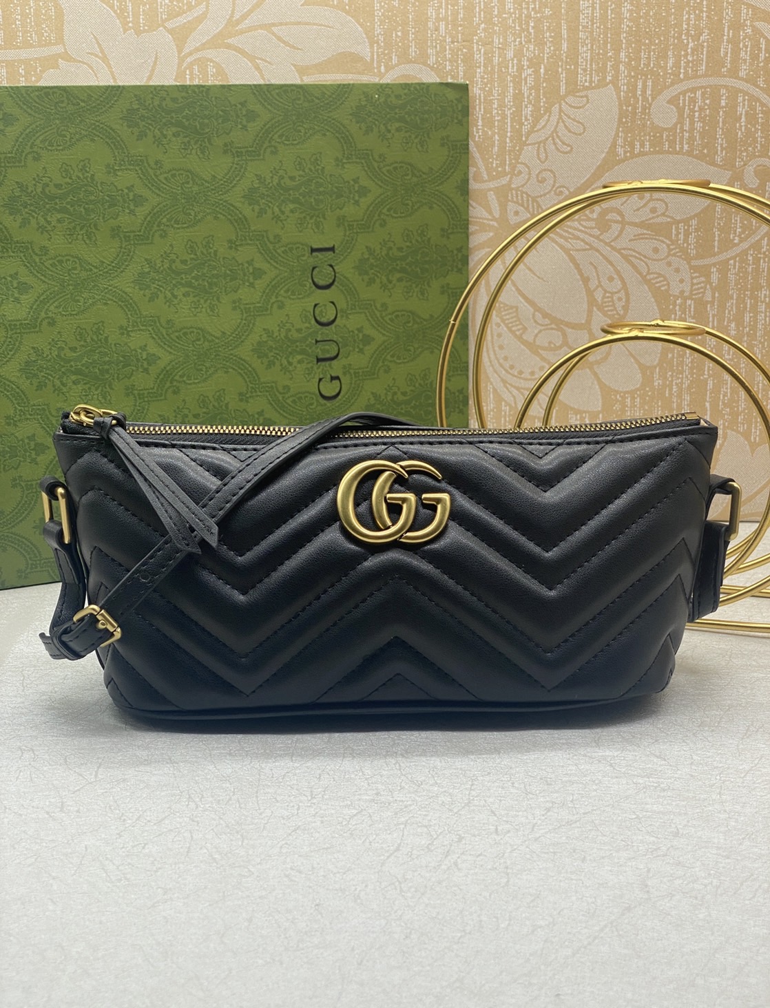 GUCCI GG Marmont shoulder bag / GUCCI Marmont เกรดออริจินอล 1:1 ใช้งานต่างประเทศได้ รุ่นใหม่ล่าสุด
