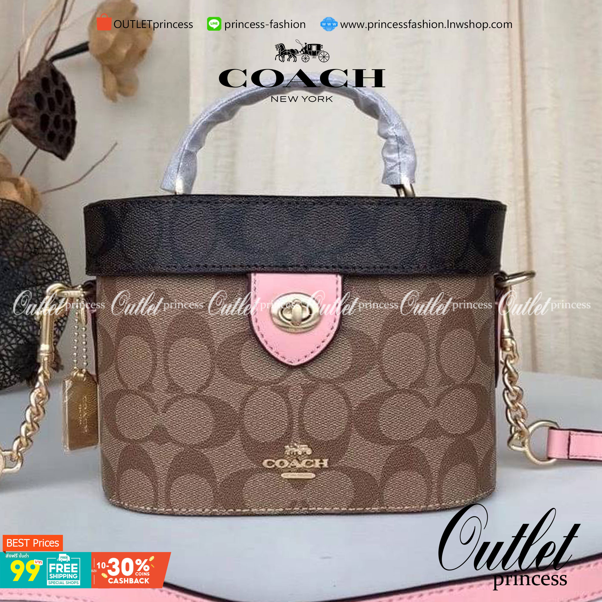 COACH KAY CROSSBODY IN SIGNATURE ((78277)) กลับมาอีกครั้ง! กระเป๋าหิ้ว//สะพายแบบครอสบอดี้ร์ หนังแท้นิ่มสวย เปิดปิดกระเป๋าแบบหมุนล็อค ภายในโล่งสามารถใส่กระเป๋าเงินใบกลางได้;มือถือได้ทุกรุ่น; มีช่องเล็กให้ใส่ของจุกจิก;ซัปในบุผ้าอย่างดีเลยค่ะ มาพร้อมสายสะพาย