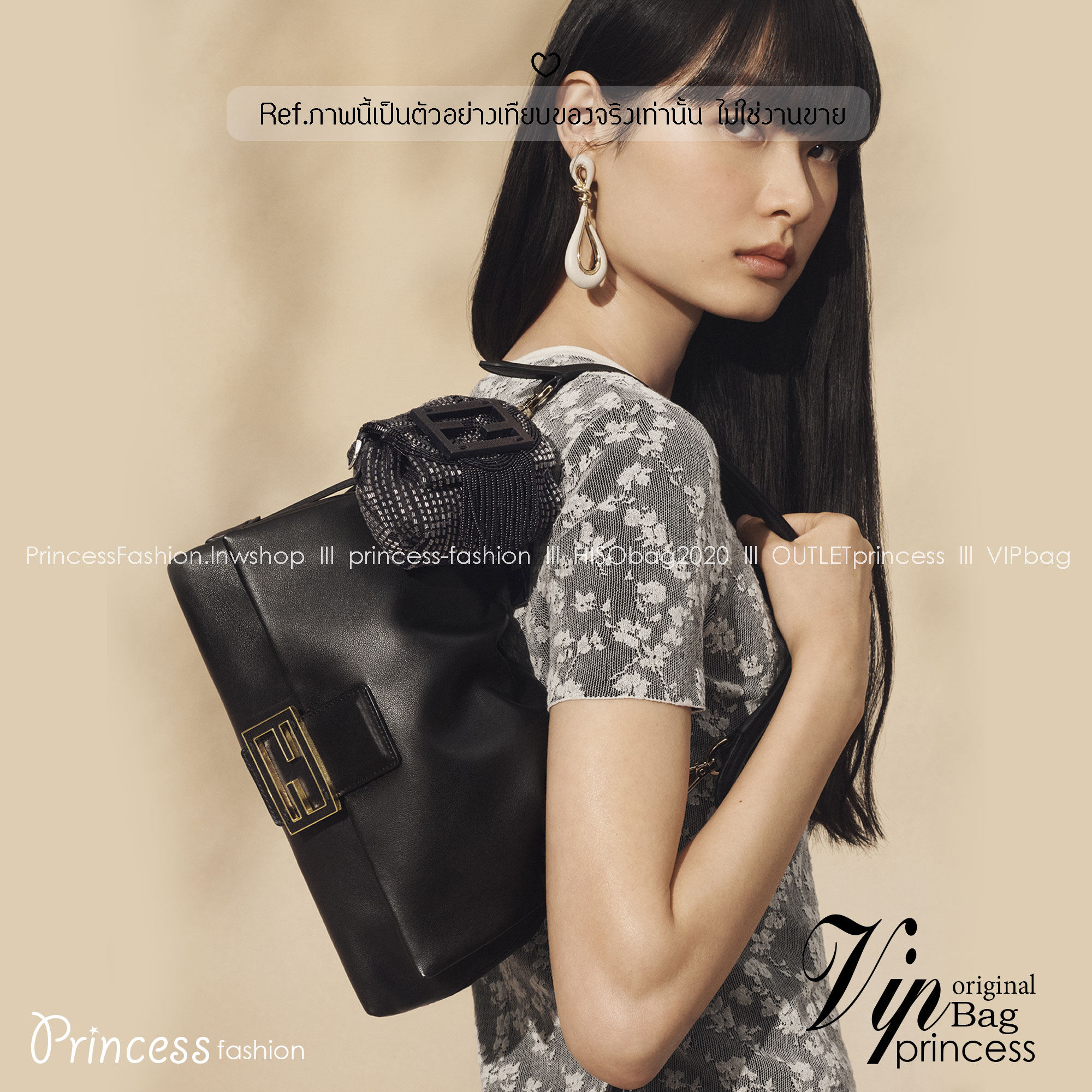 FENDI Mamma Baguette Bag กระเป๋าสะพายทรงสวย ดีไซน์เรียบง่ายคลาสสิค หรู ดูผู้ดี รูปทรงใช้งานง่าย หนังสวยสัมผัสนุ่ม ใหม่ล่าสุด รุ่นลิมิเต็ดที่สาวๆตามหา ภายในโล่งกว้าง เสิร์ฟให้ในราคาน่ารักๆ