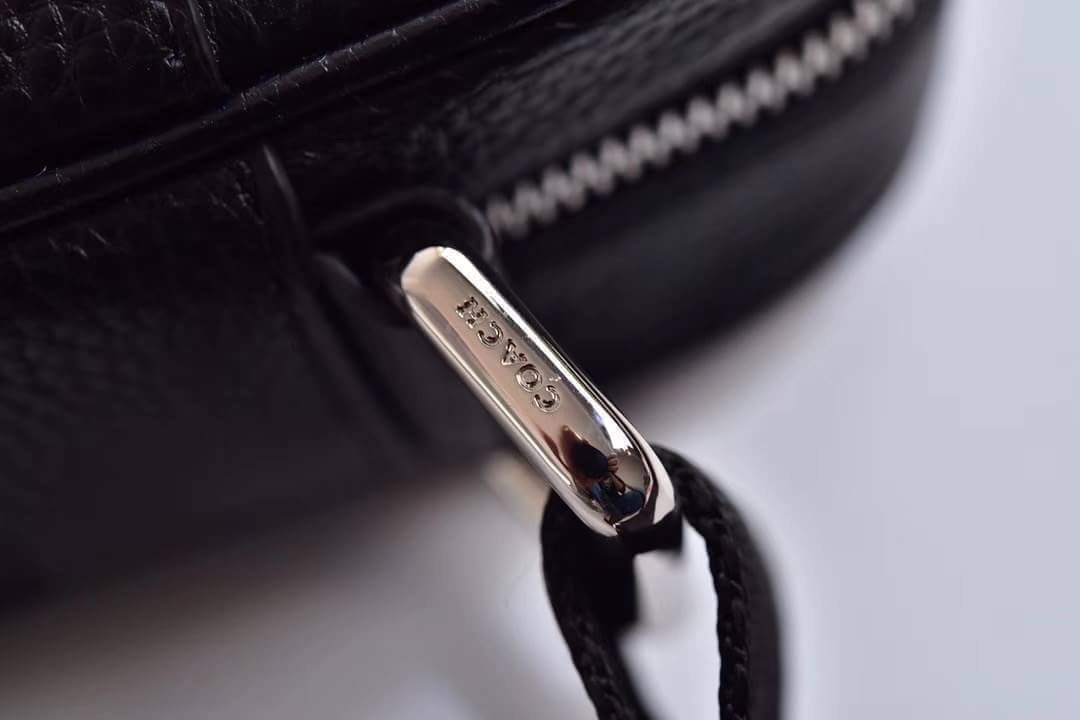 COACH Charles Flight Bag In Smooth Leather F71819 Men Black Beg Sling Cross body