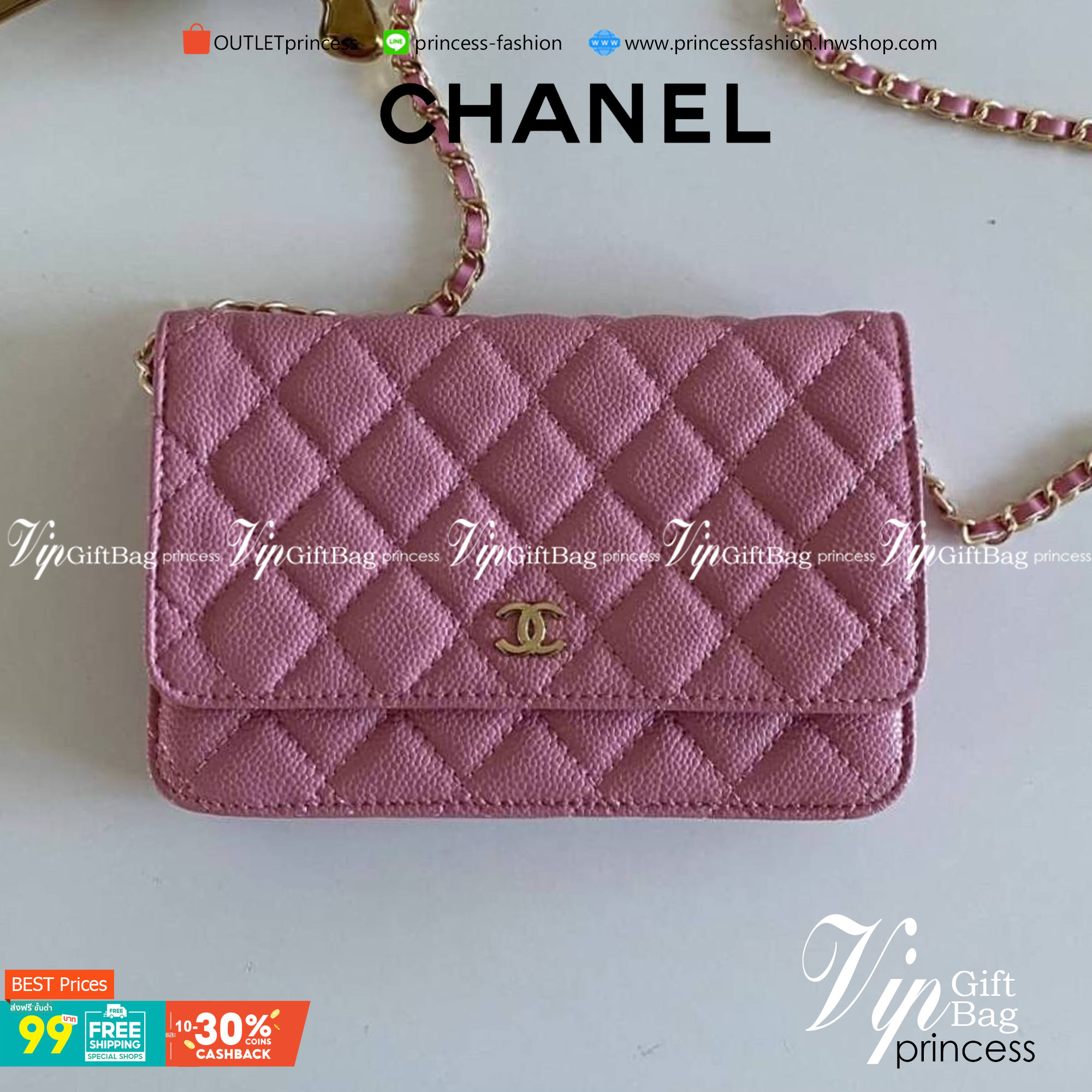 หนังแท้ VIP GIFT CHANEL CLASSIC CROSSBODY CHAIN IN PASSTEL BAG ทำไมน่ารักขนาดนี้ ^^ สีโทนพาสเทลละมุนมากค่ะ งานหายาก สายคิ้วห้ามพลาดเลยน้าาา วัสดุหนังลายคาเวียร์ อยู่ทรงคุณภาพดีตามแบบฉบับของแบรนด์ ขนาดกำลังดี น้ำหนักเบา ด้านหน้ามีโลโก้แบรนด์อะไหล่หรู มีช่อ