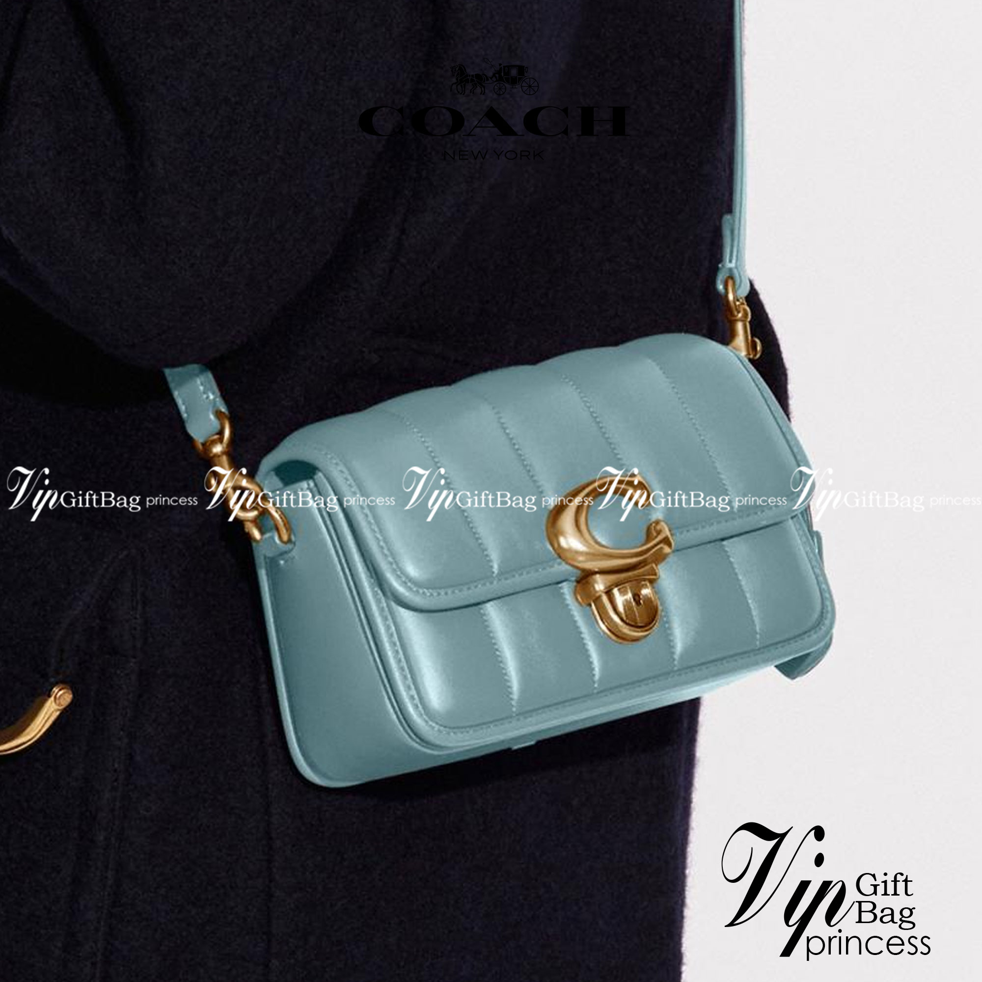 Coach Studio Shoulder Bag With Quilting c7725 พร้อมส่งที่ไทย