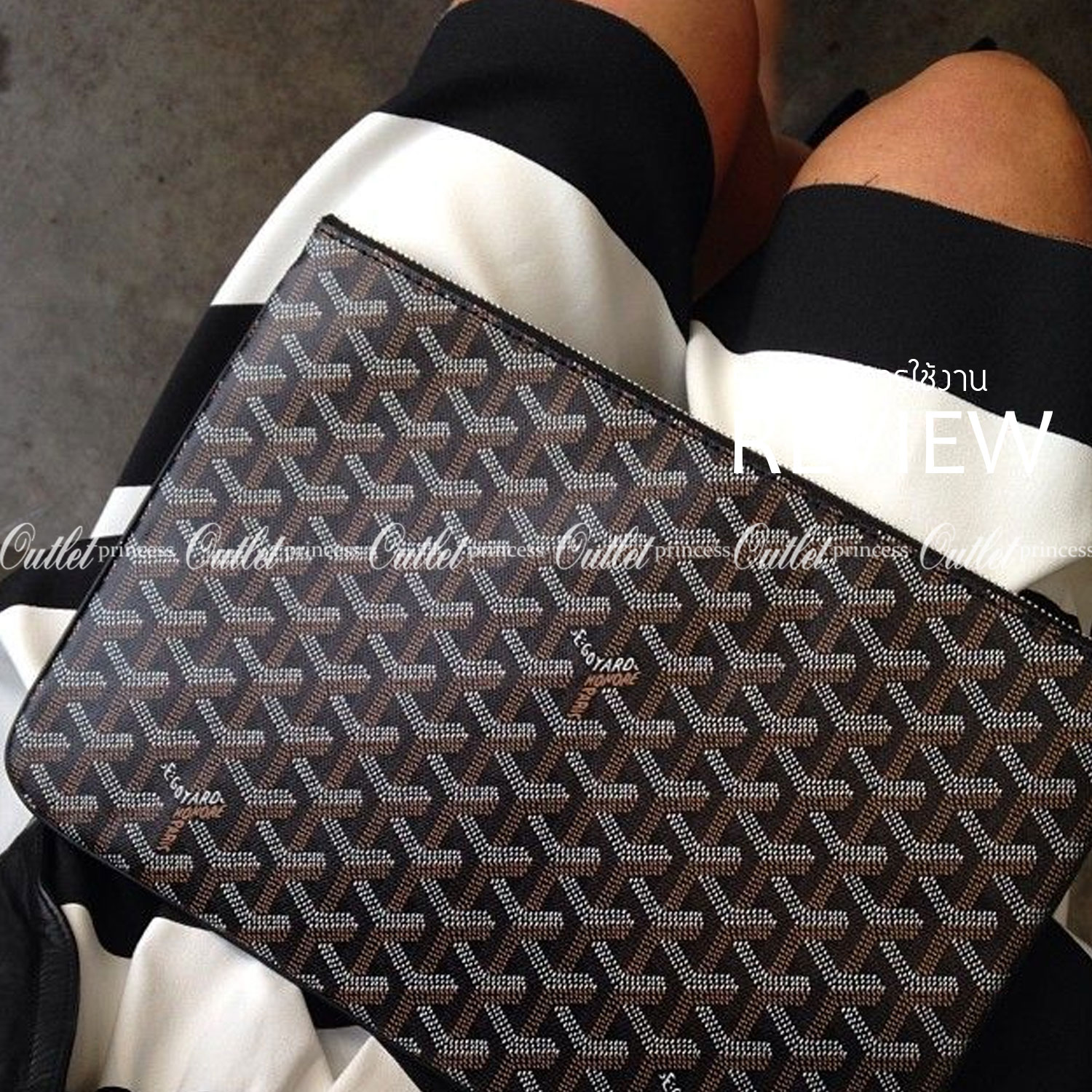 VIP GIFT 】GOYARD Clutch Bag รุ่นแนะนำ ดีไซน์สวยโดดเด่น ภายในโล่งกว้าง ใส่เอกสาร A4 ของใช้สัมภาระได้เยอะจุใจ น้ำหนักเบา ใช้ได้ทั้งชายและหญิง พร้อมส่งที่ไทยไม่ต้องรอพรีฯ ห้ามพลาดนะคะ!