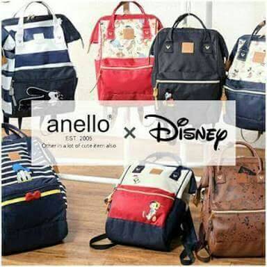 Anello x Walt Disney Mickey & Friends Limited Edition Japan Backpack เป็นการร่วมงานของ anello และวอล์ทดิสนีย์ ที่มาวาดลวดลายลงบนกระเป๋าเป็นตัวละครดิสนีย์ที่มีสีสันน่ารักสดใส วัสดุ canvas คงแบบฉบับที่ปากกระเป๋ามีโครง อีกหนึ่งคอลเลคชั่นที่ควรต้องมีไว้ครอบคร