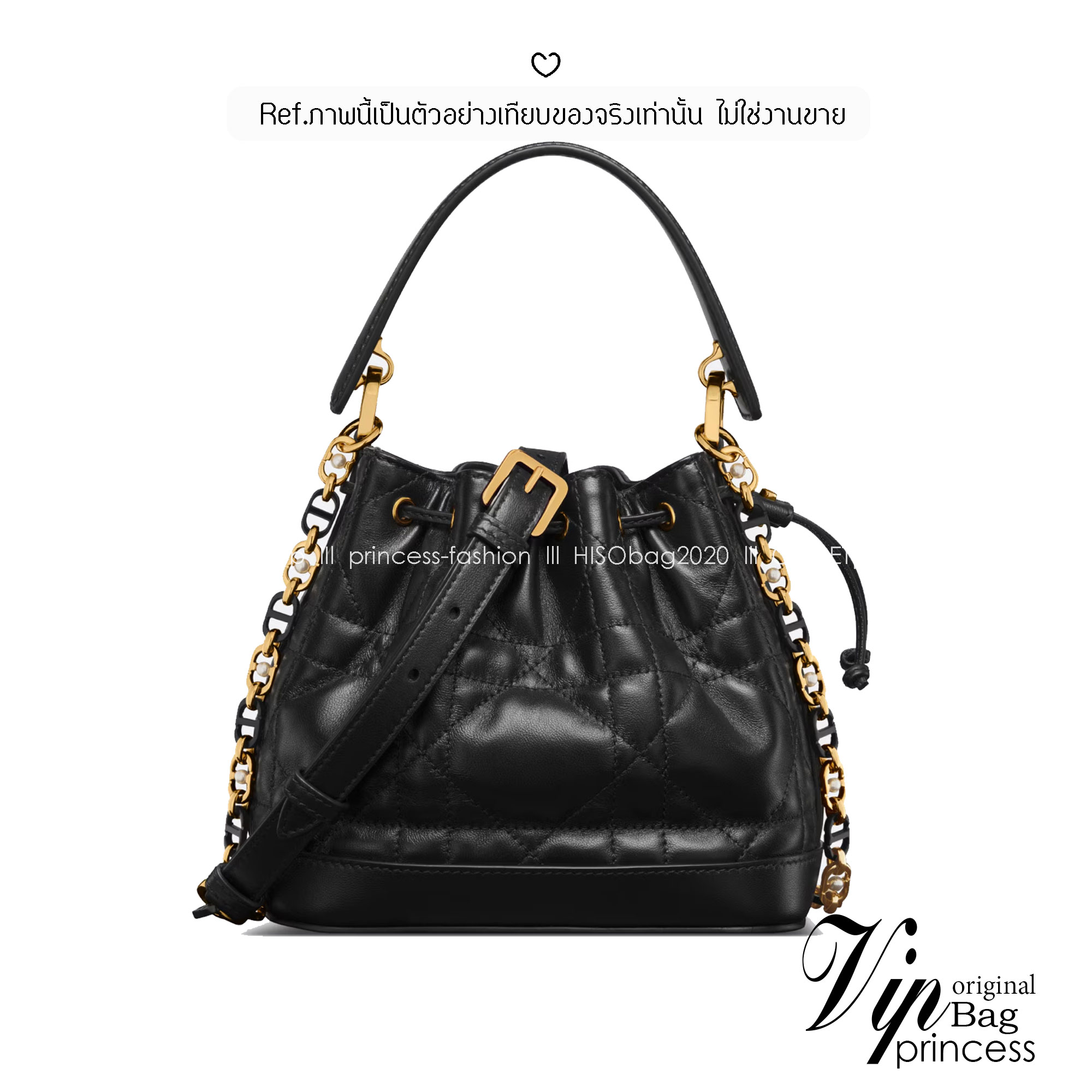 DIOR Small Dior Jolie Bucket Bag กระเป๋าทรงถังรูปทรงทันสมัย สง่างามเหนือกาลเวลา เกรดท็อปออริ สลับแท้ 1:1