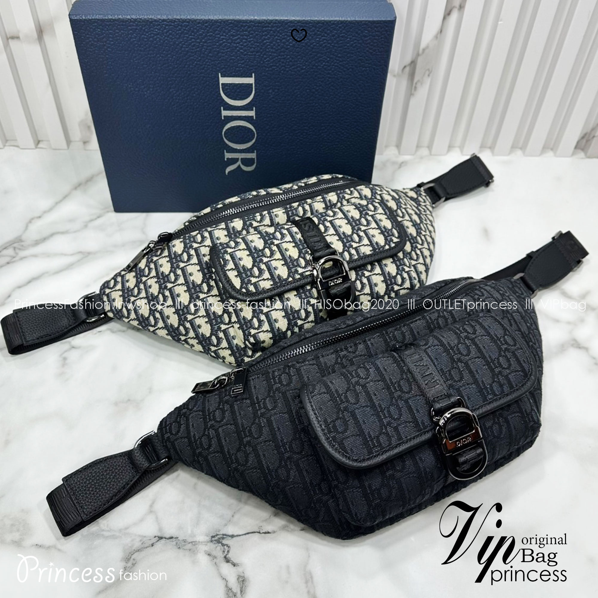 DIOR 8 waist bag Oblique jacquard fabric กระเป๋าสะพายคาดอก เอกลักษณ์ทอผ้าแจ็คการ์ดอย่างดี สวยสง่างามเหนือกาลเวลา มีไว้ไม่มีเอาท์ ท่านชายควรมีมากค่ะ