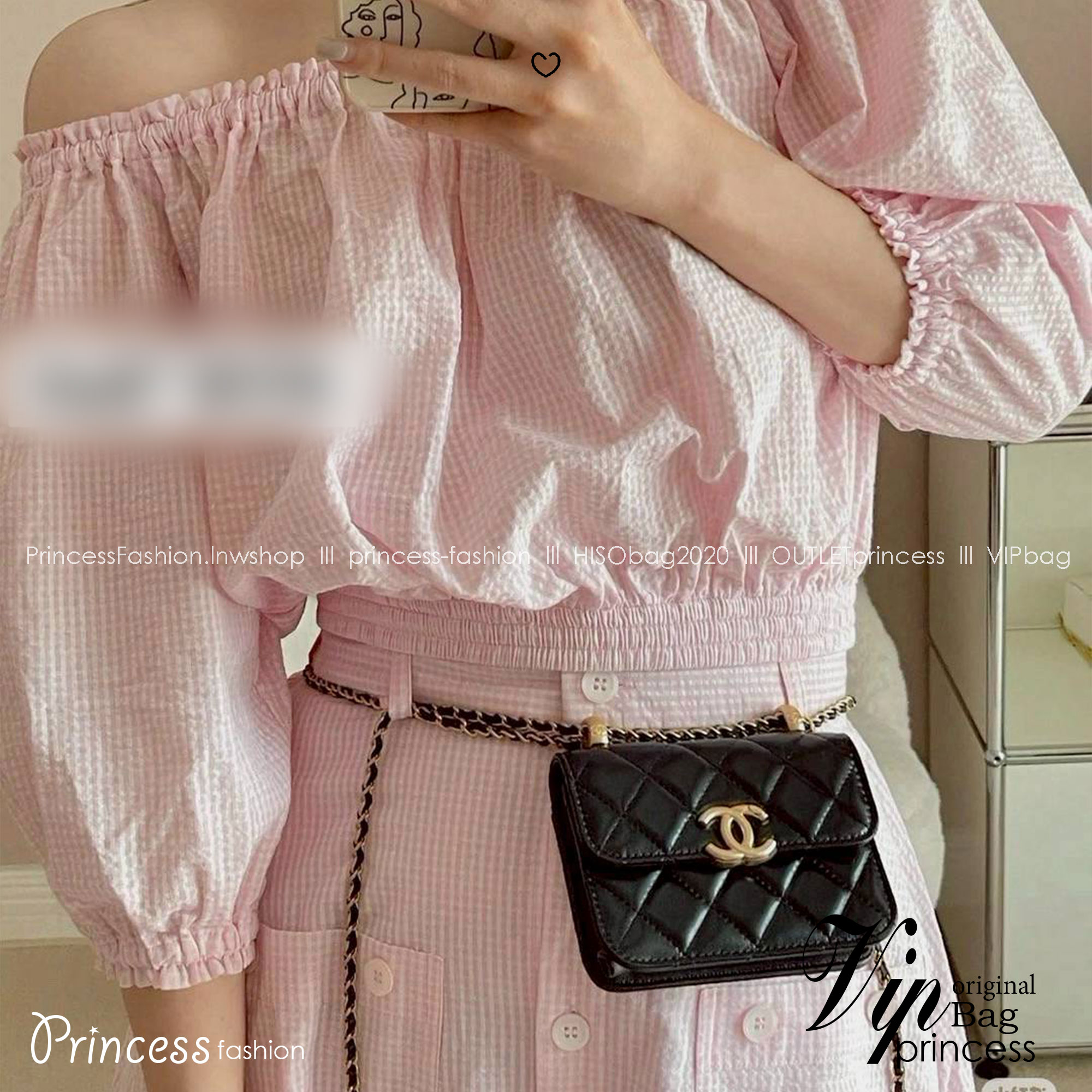 CHANEL 21A Mini Flap Coin Purse with chain กระเป๋าสะพายไซส์มินิน่ารักและสุดลัคชู หรูหราเกินเรื่อง โทนสีดำคลาสสิก โดดเด่นด้วยโลโก้สีทอง ดูแพงสุดๆ